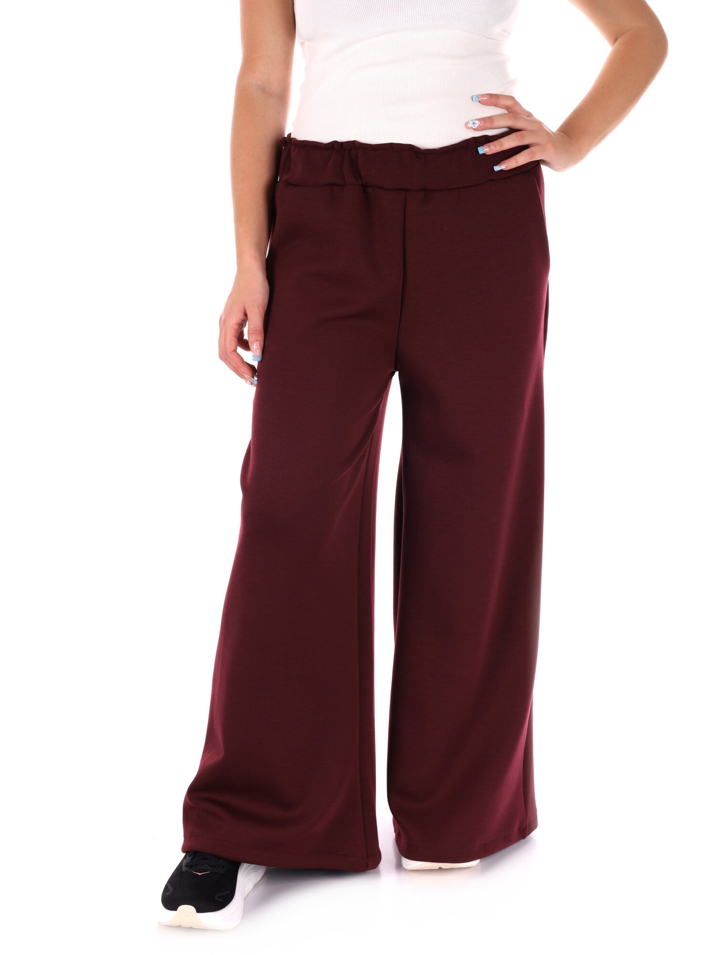 PANTAPALAZZO CON TASCHE MISS LOVE DA DONNA BORDEAUX