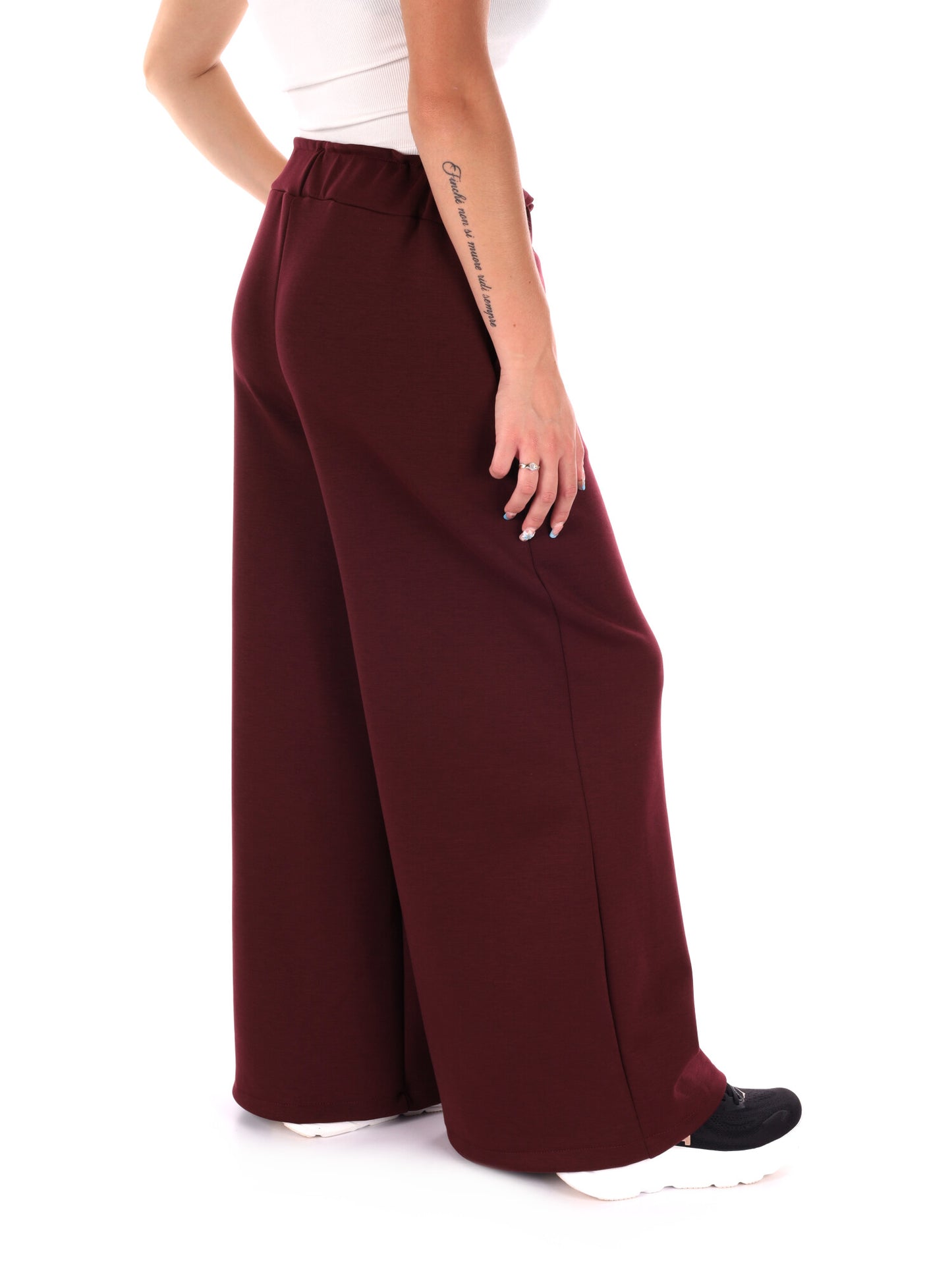 PANTAPALAZZO CON TASCHE MISS LOVE DA DONNA BORDEAUX