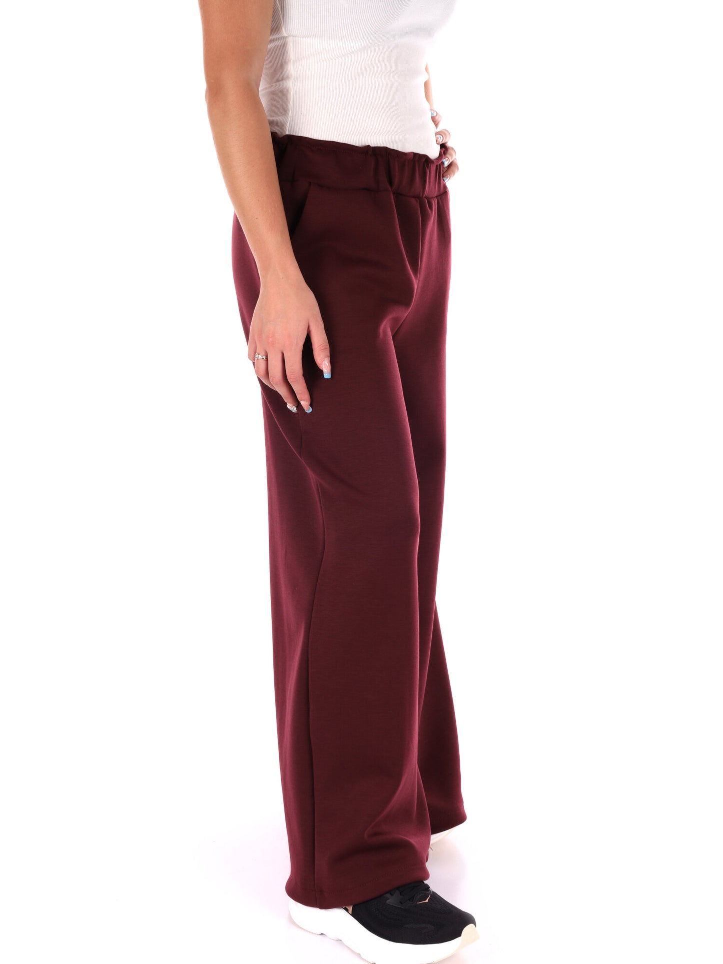 PANTAPALAZZO CON TASCHE MISS LOVE DA DONNA BORDEAUX