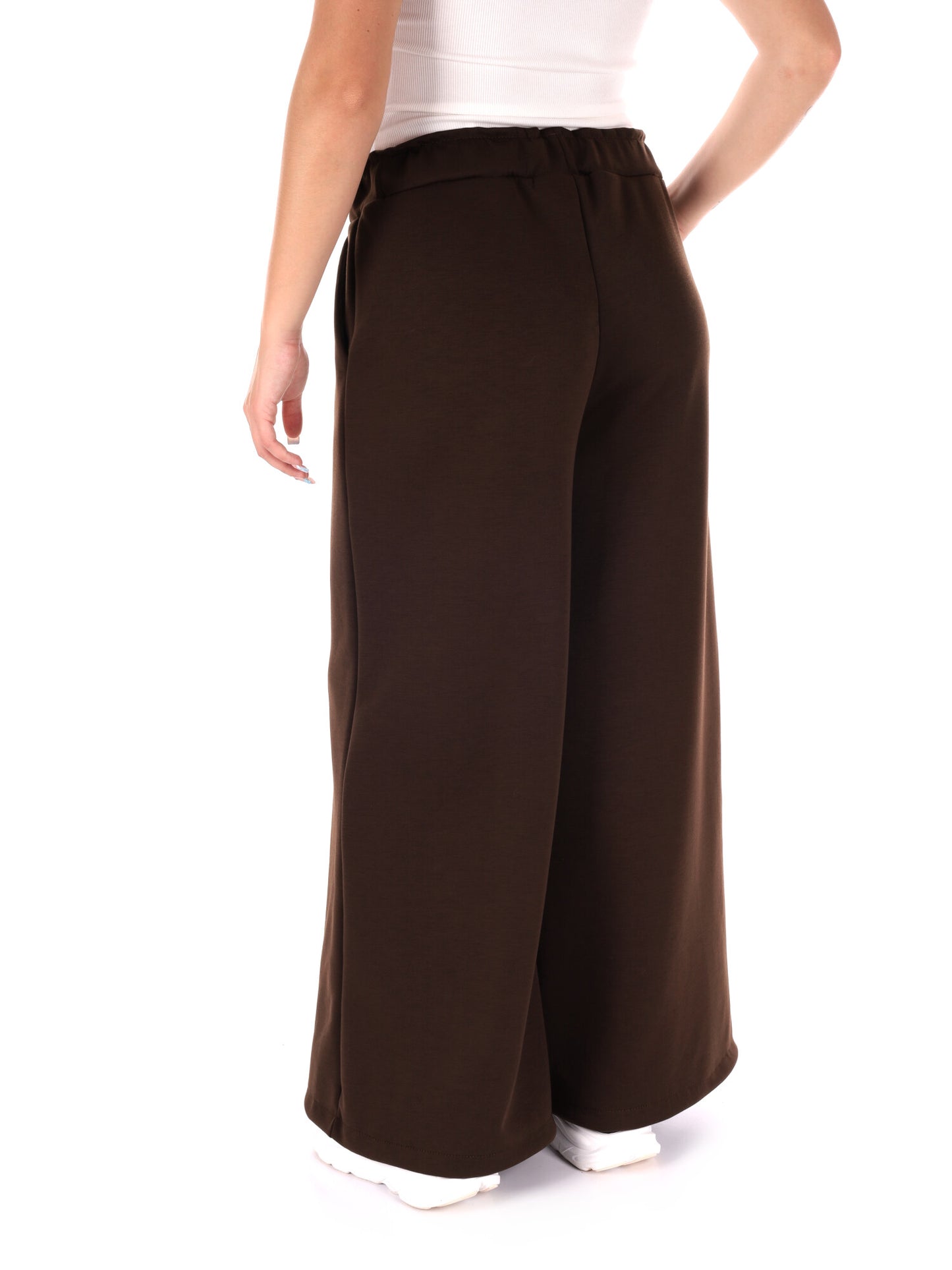 PANTAPALAZZO CON TASCHE MISS LOVE DA DONNA MARRONE