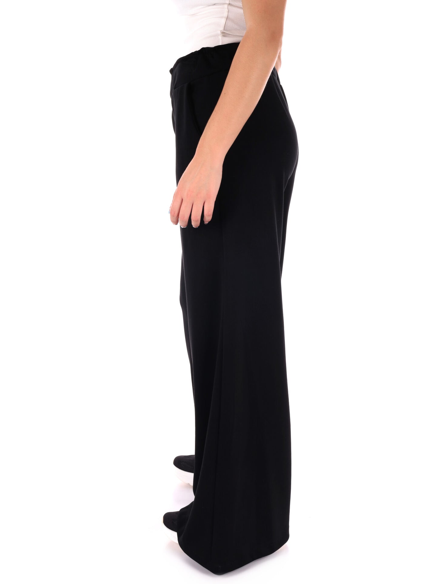 PANTAPALAZZO CON TASCHE MISS LOVE DA DONNA NERO