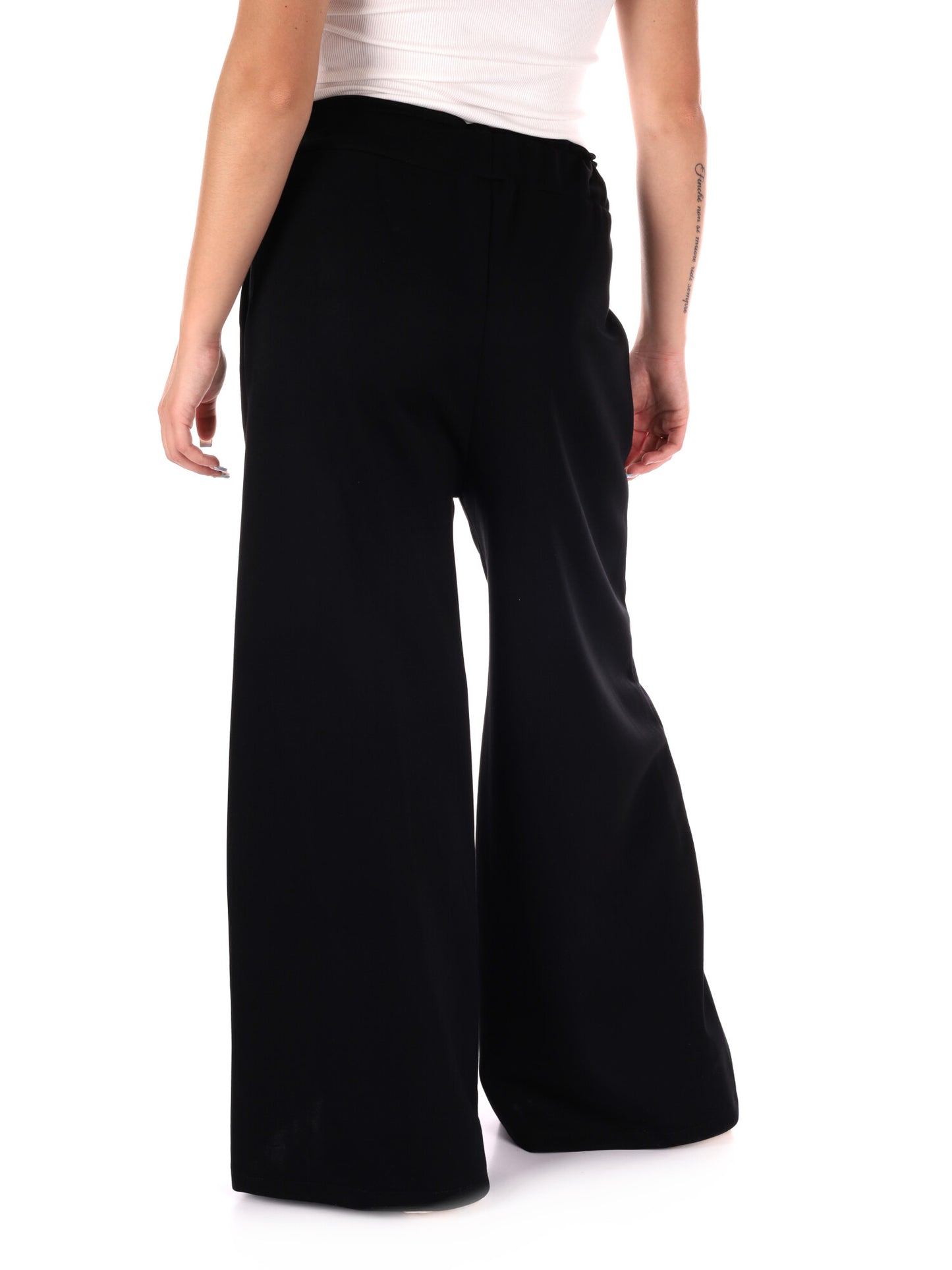 PANTAPALAZZO CON TASCHE MISS LOVE DA DONNA NERO