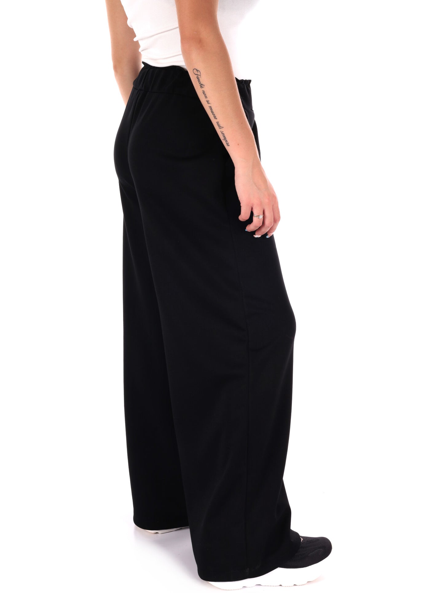 PANTAPALAZZO CON TASCHE MISS LOVE DA DONNA NERO