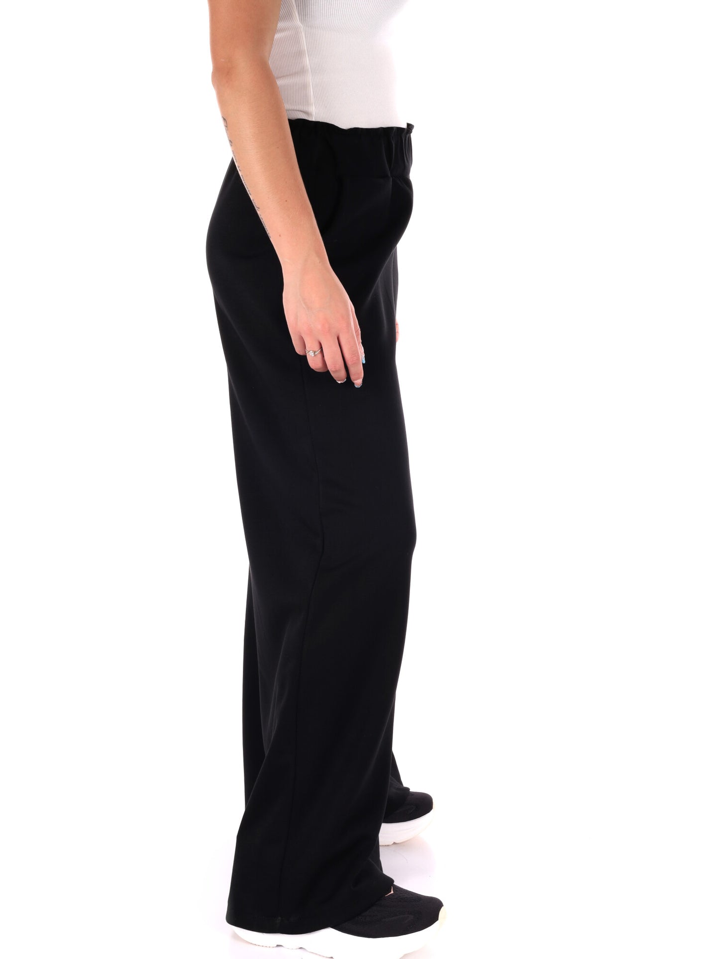 PANTAPALAZZO CON TASCHE MISS LOVE DA DONNA NERO