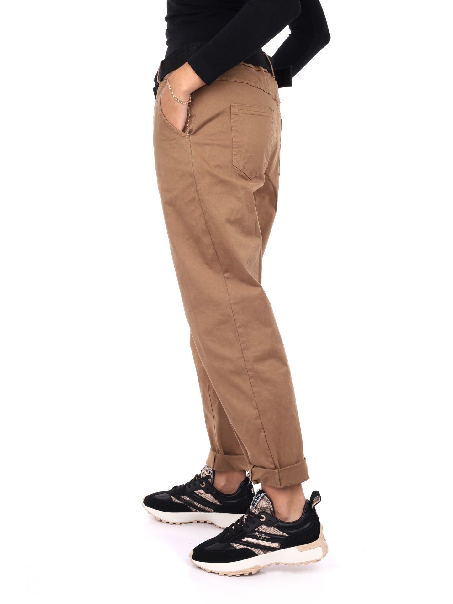 PANTALONE CARROT MISS LOVE DA DONNA CAMMELLO