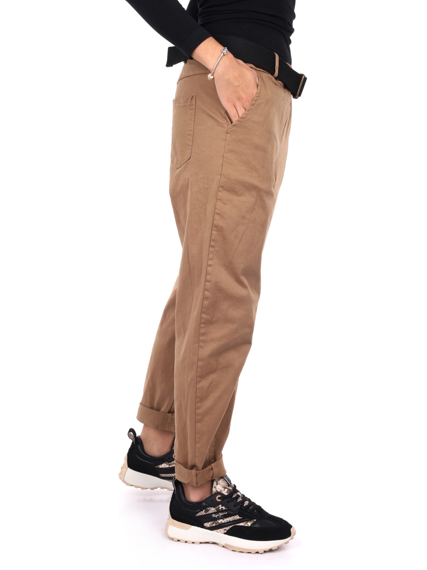 PANTALONE CARROT MISS LOVE DA DONNA CAMMELLO