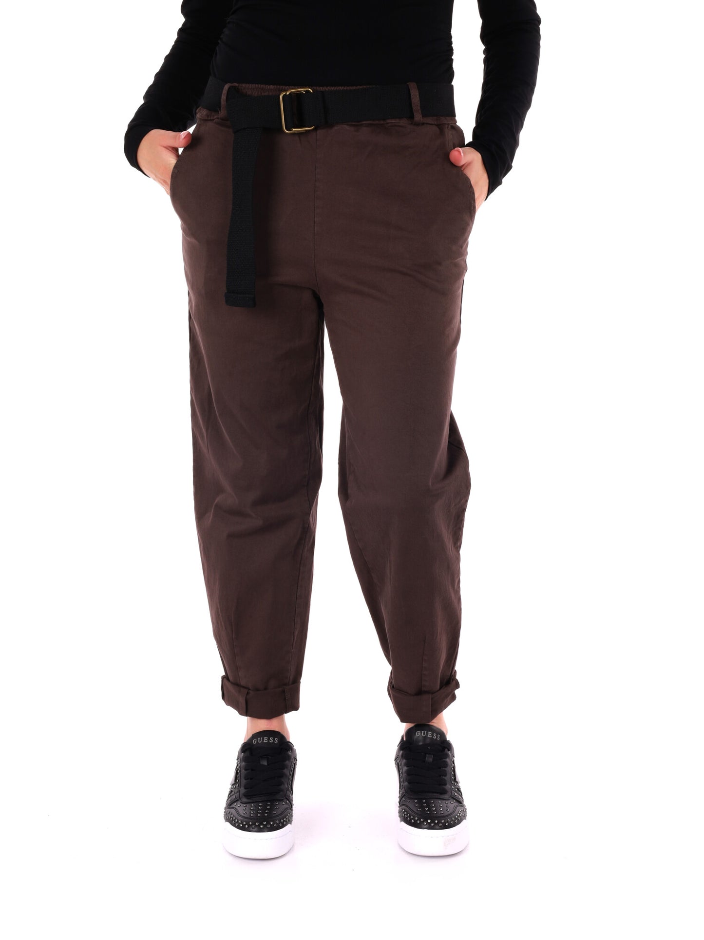 PANTALONE CARROT MISS LOVE DA DONNA CIOCCOLATO