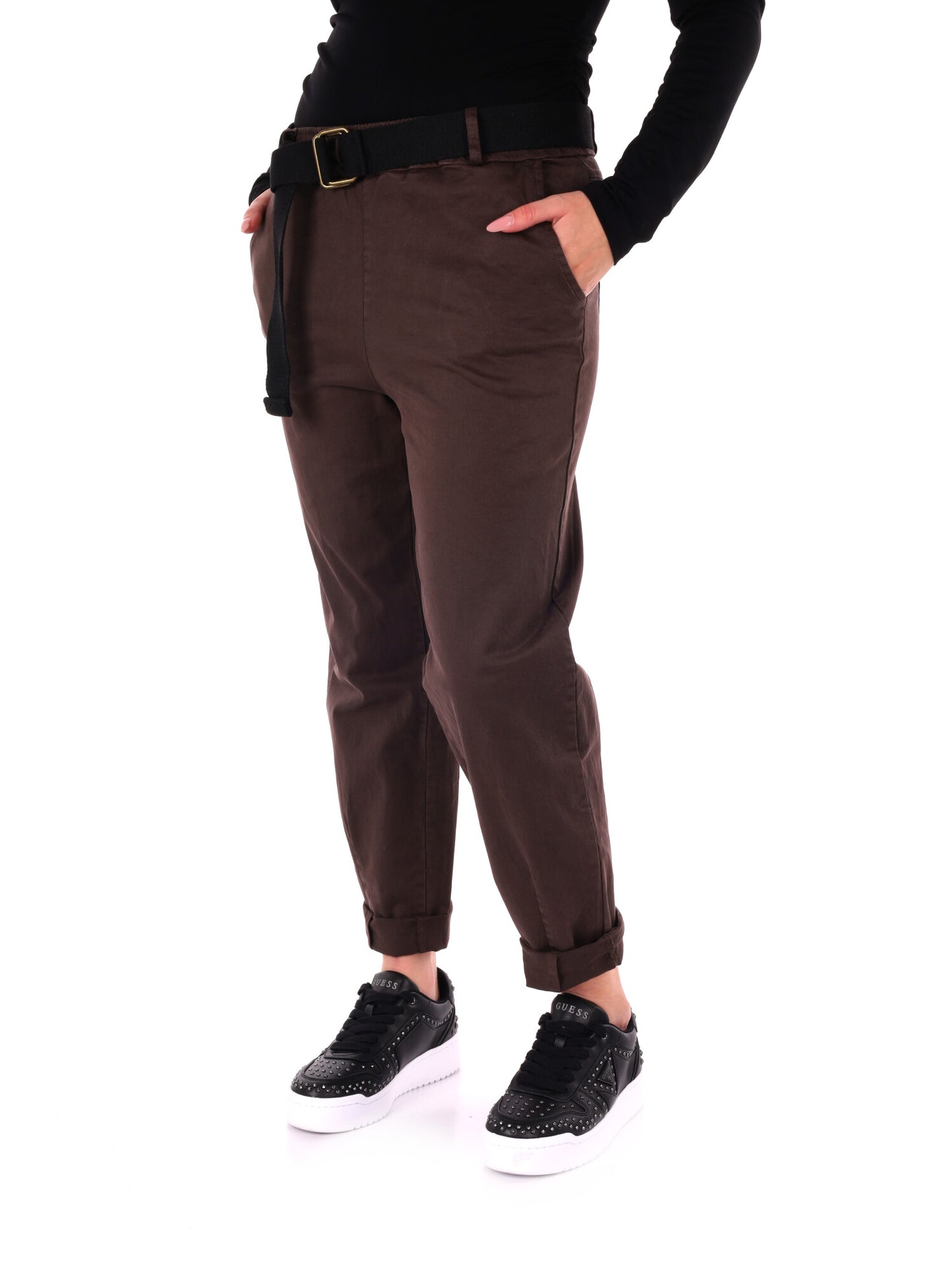 PANTALONE CARROT MISS LOVE DA DONNA CIOCCOLATO