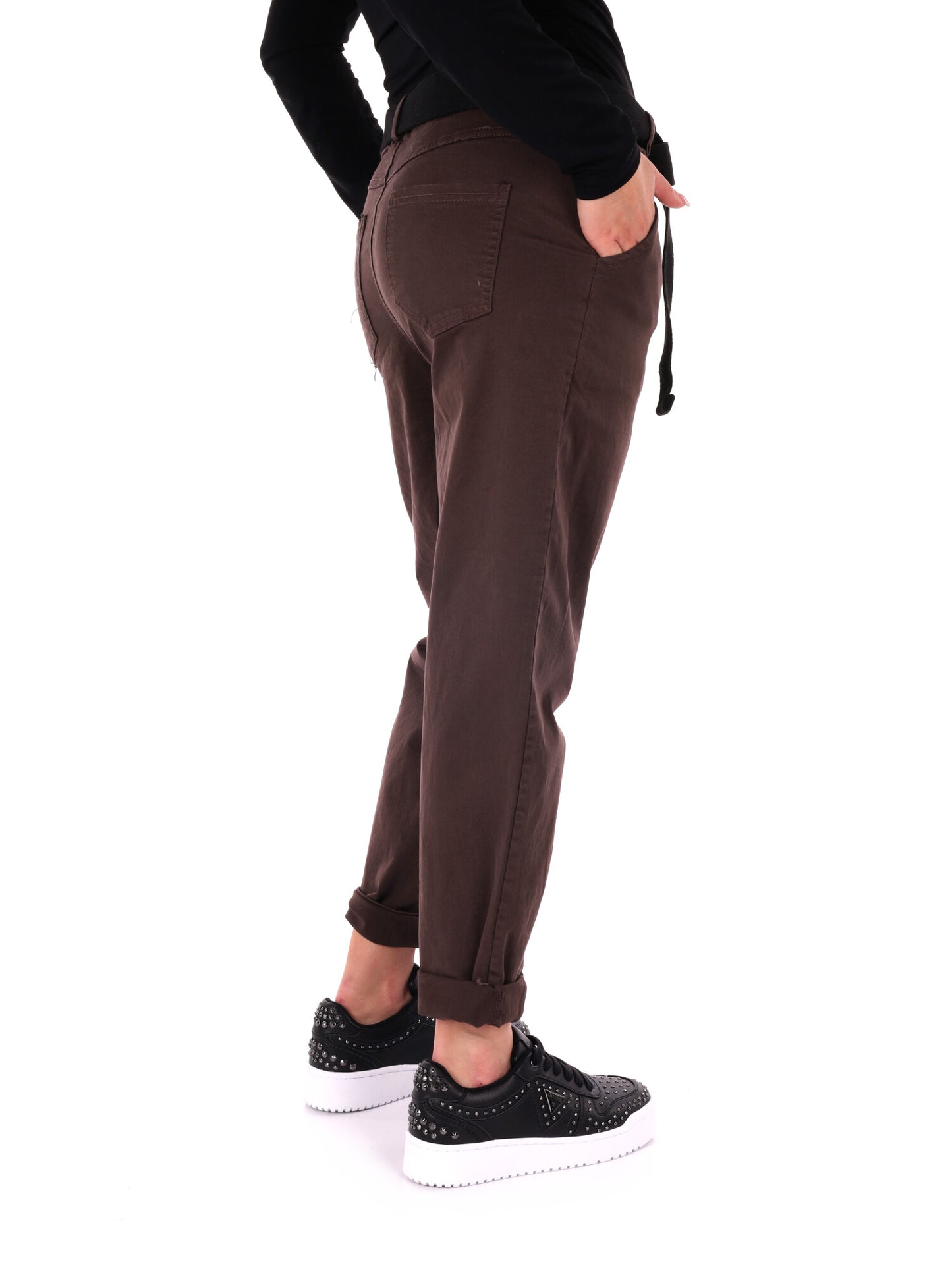 PANTALONE CARROT MISS LOVE DA DONNA CIOCCOLATO