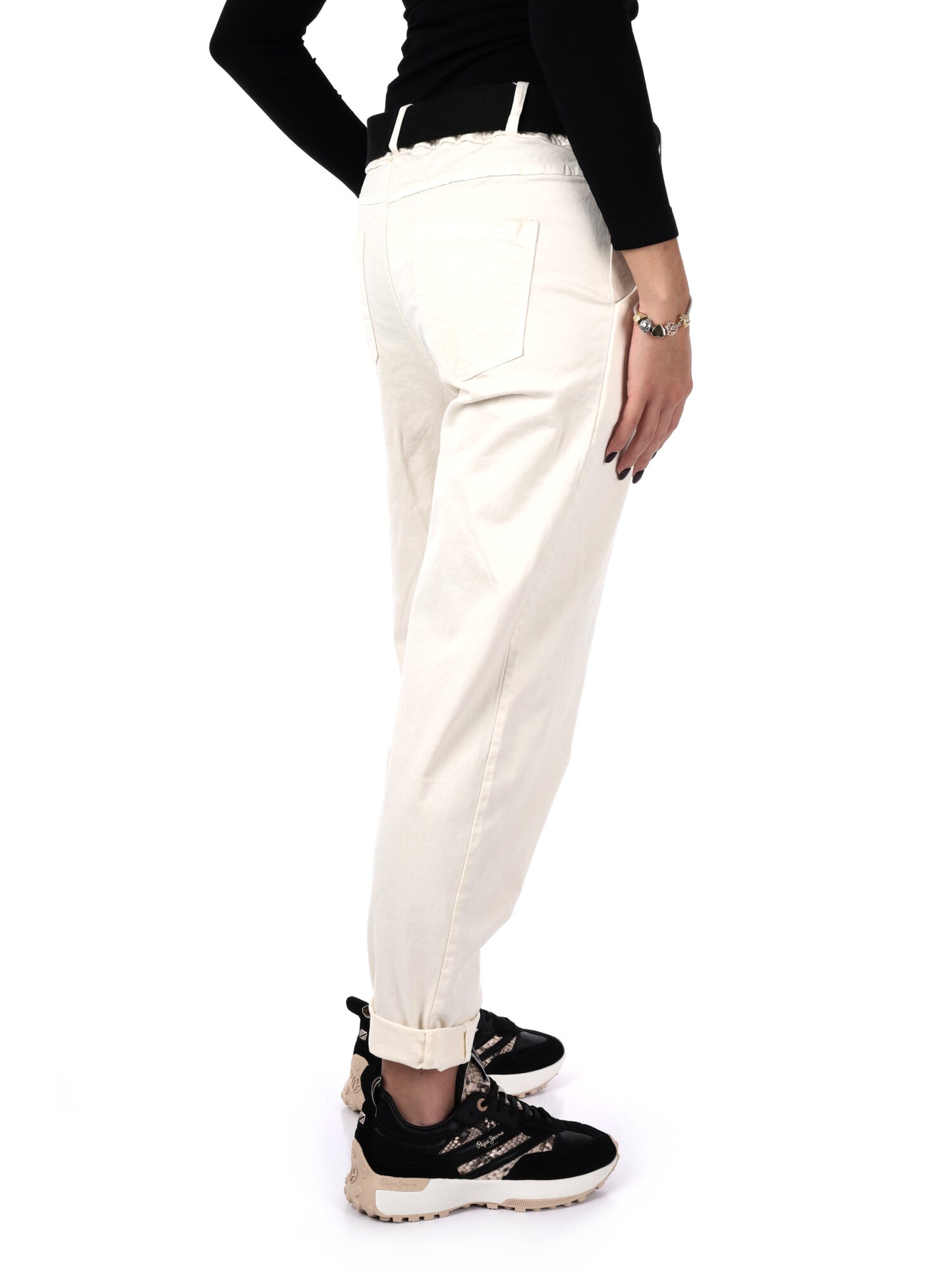 PANTALONE CARROT MISS LOVE DA DONNA PANNA