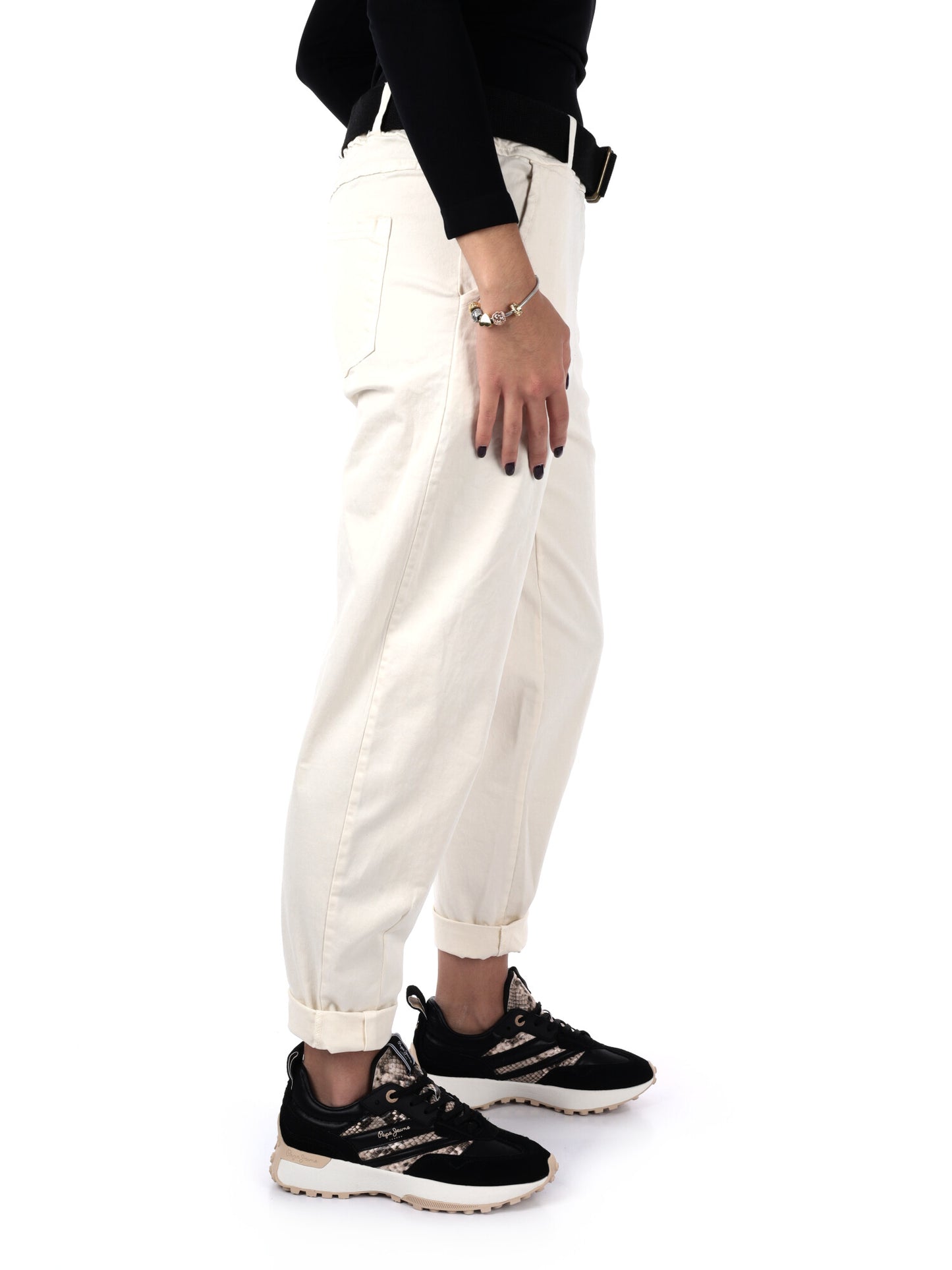 PANTALONE CARROT MISS LOVE DA DONNA PANNA