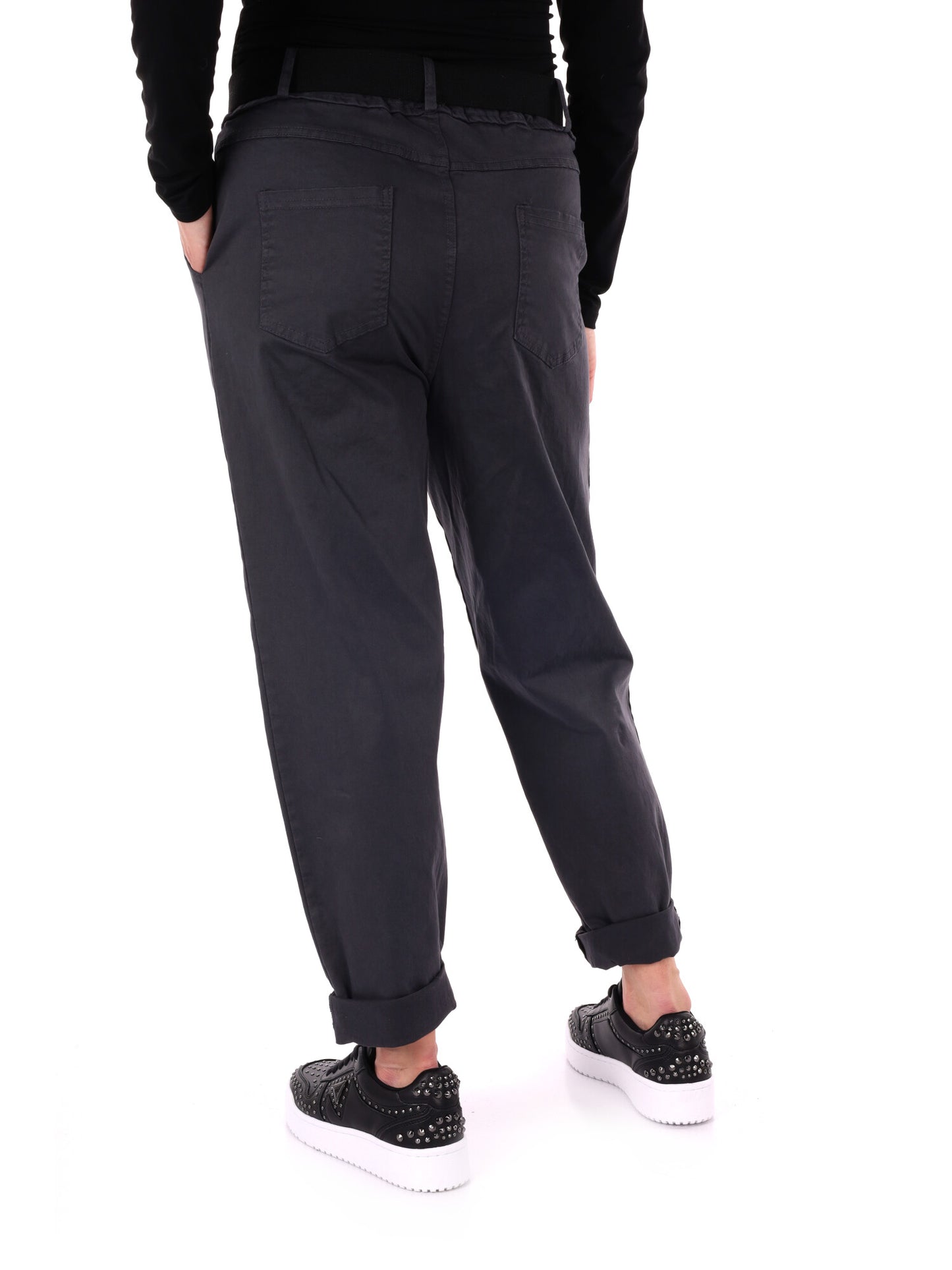 PANTALONE CARROT MISS LOVE DA DONNA GRIGIO SCURO