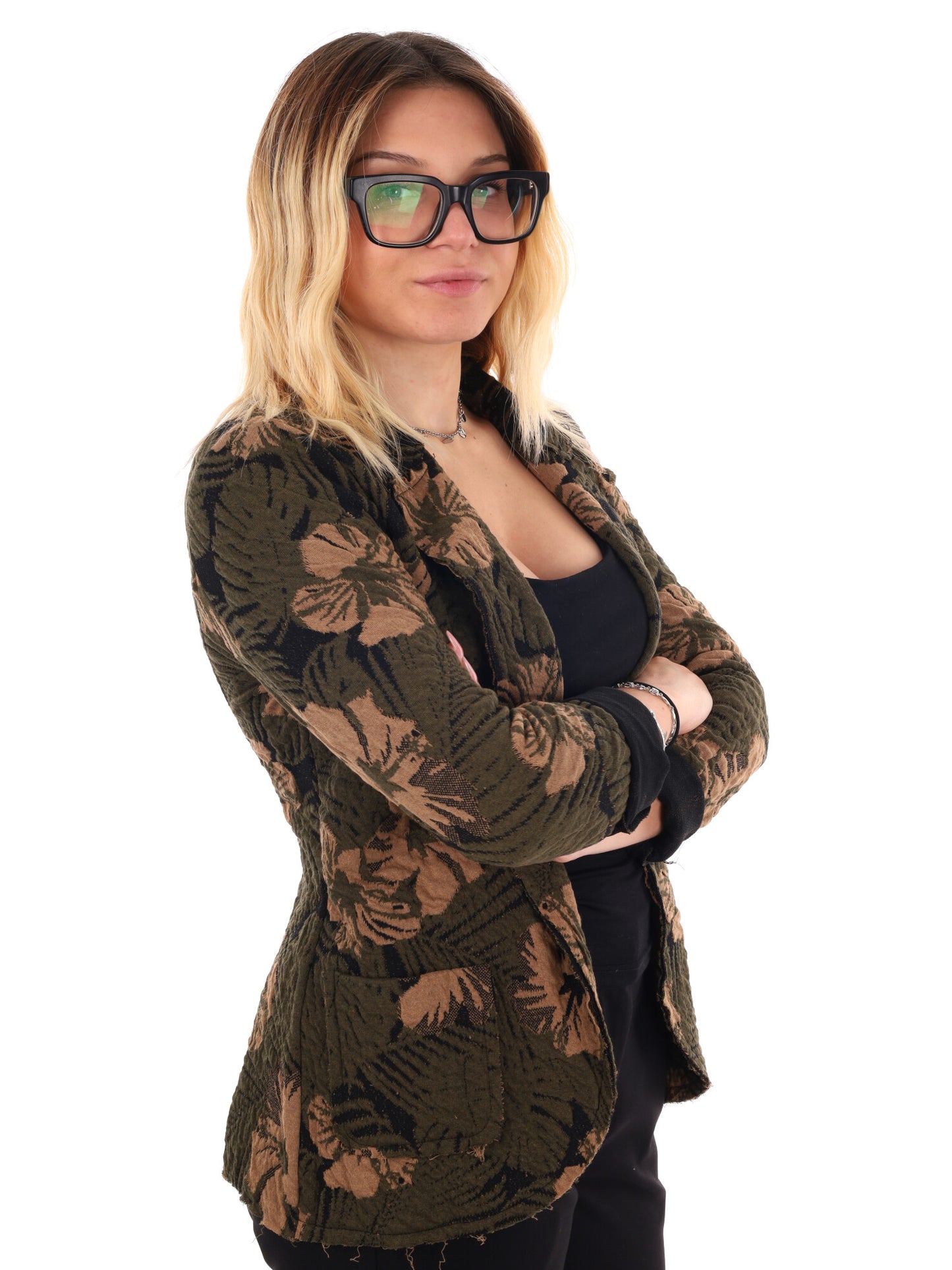 BLAZER PUNTO MILANO MISS LOVE DA DONNA NERO VERDE