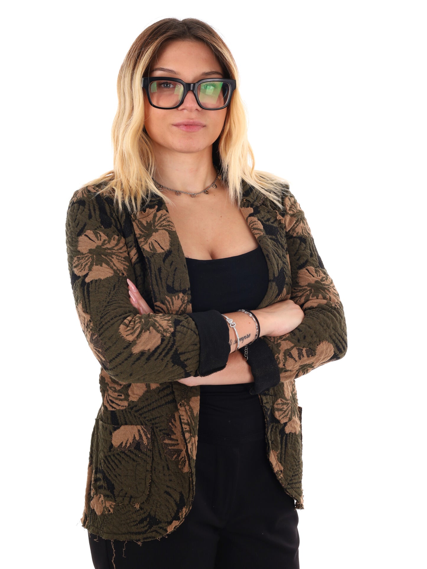 BLAZER PUNTO MILANO MISS LOVE DA DONNA NERO VERDE