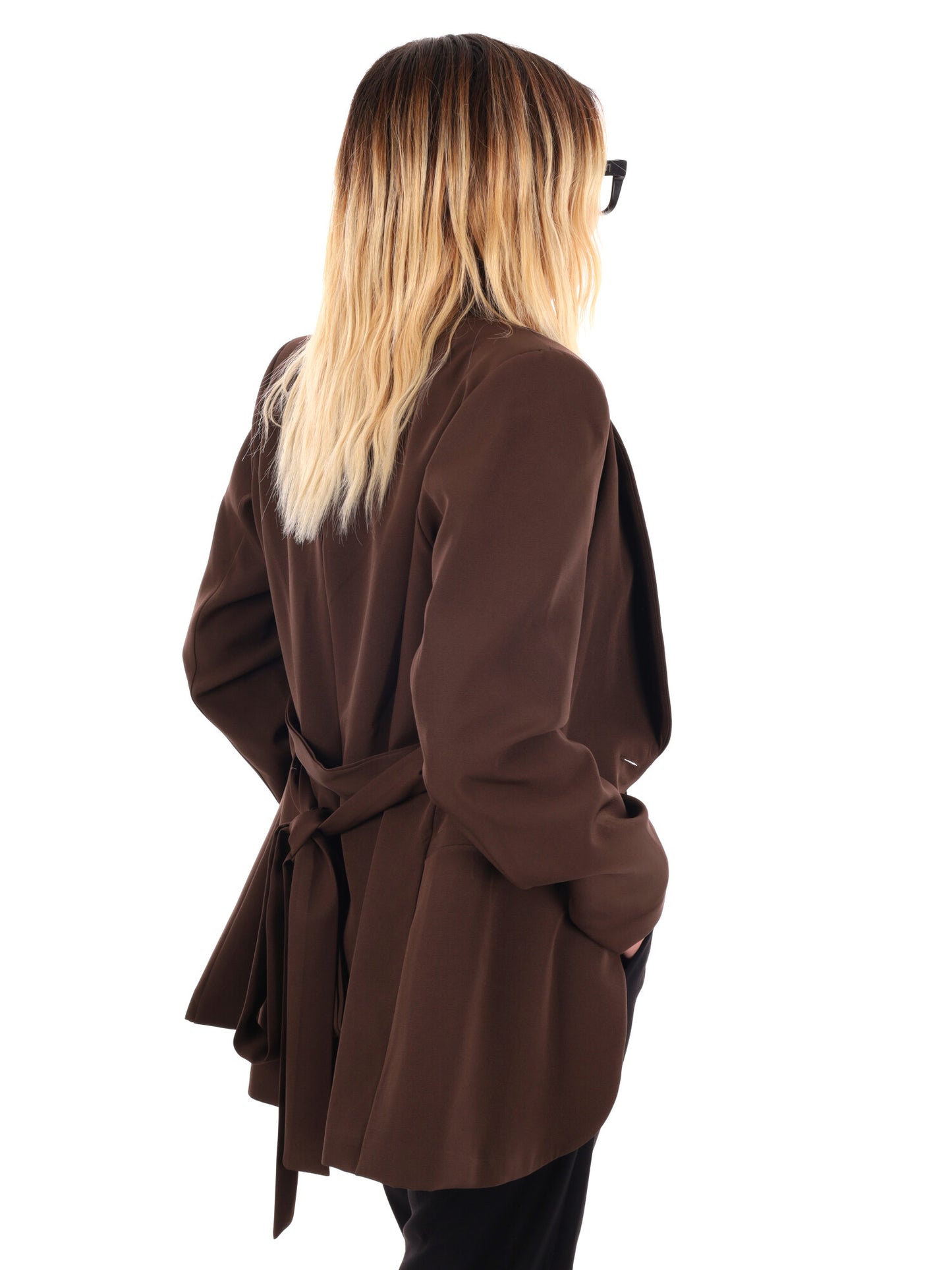 GIACCA CON REVER A SCIALLE MISS LOVE DA DONNA MARRONE