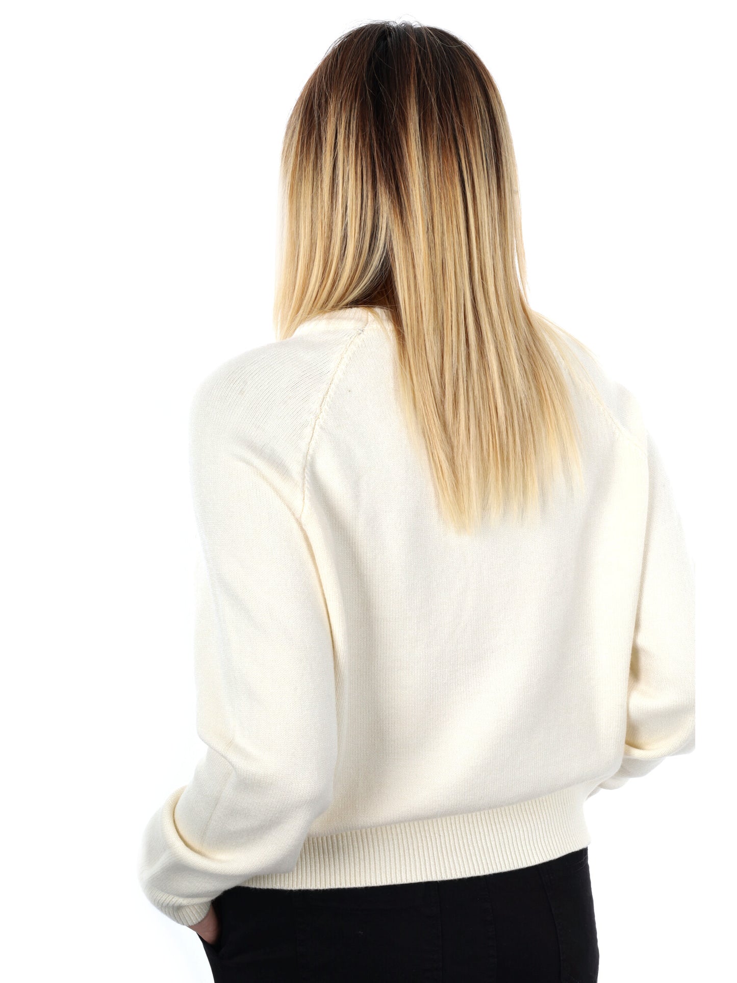 PULLOVER CON FIORI MISS LOVE DA DONNA PANNA