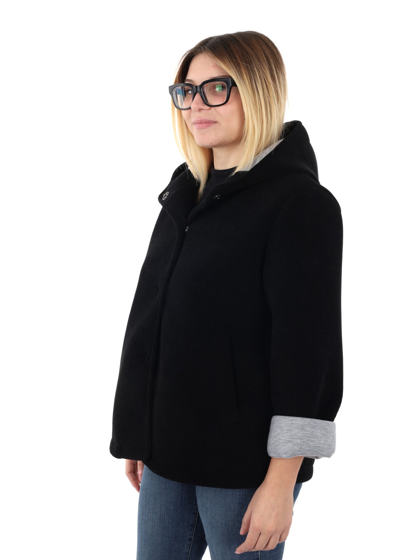 GIUBBINO CON CAPPUCCIO MISS LOVE DA DONNA NERO