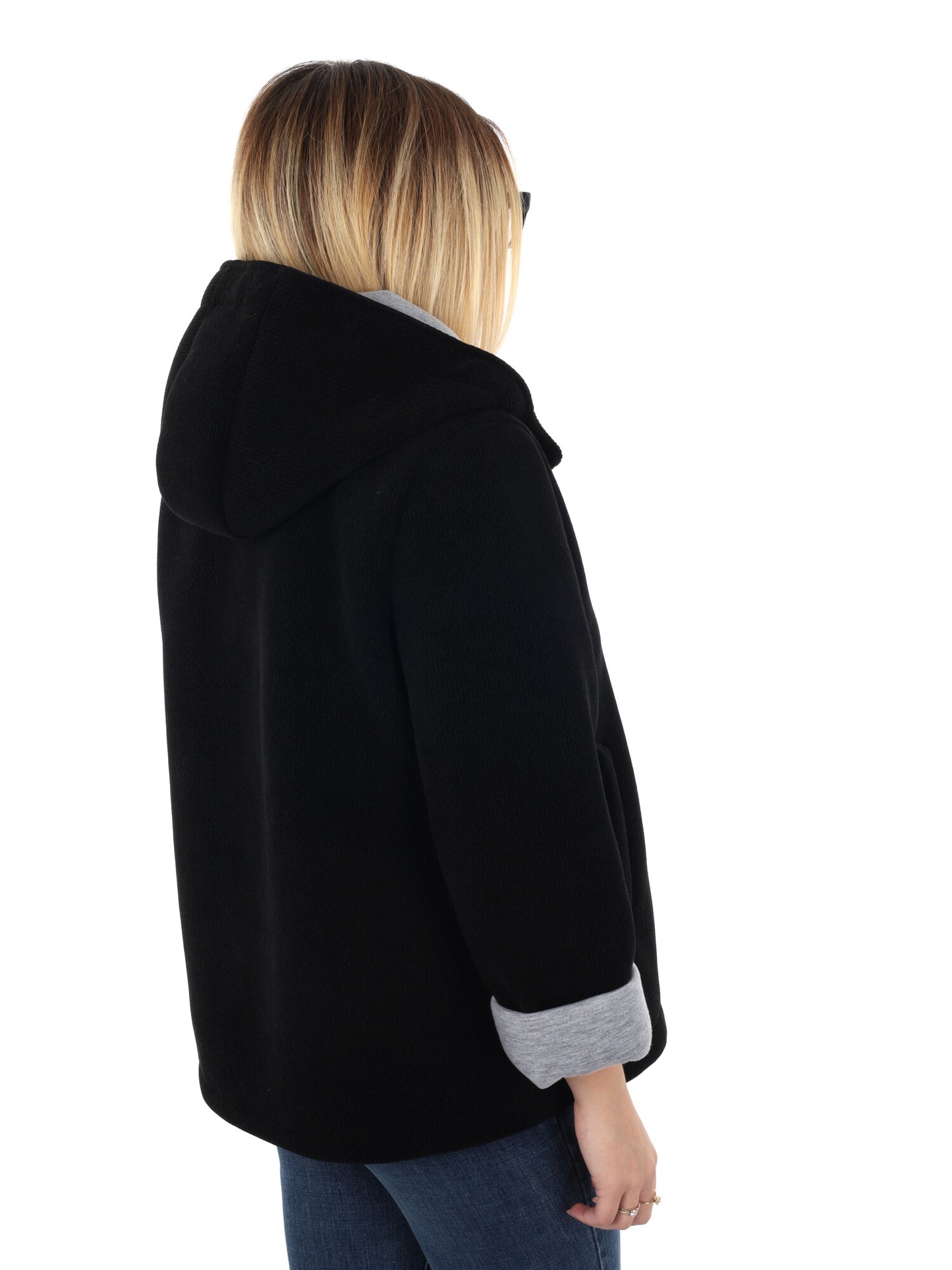 GIUBBINO CON CAPPUCCIO MISS LOVE DA DONNA NERO