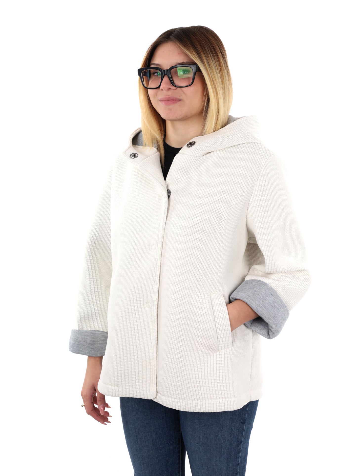 GIUBBINO CON CAPPUCCIO MISS LOVE DA DONNA PANNA