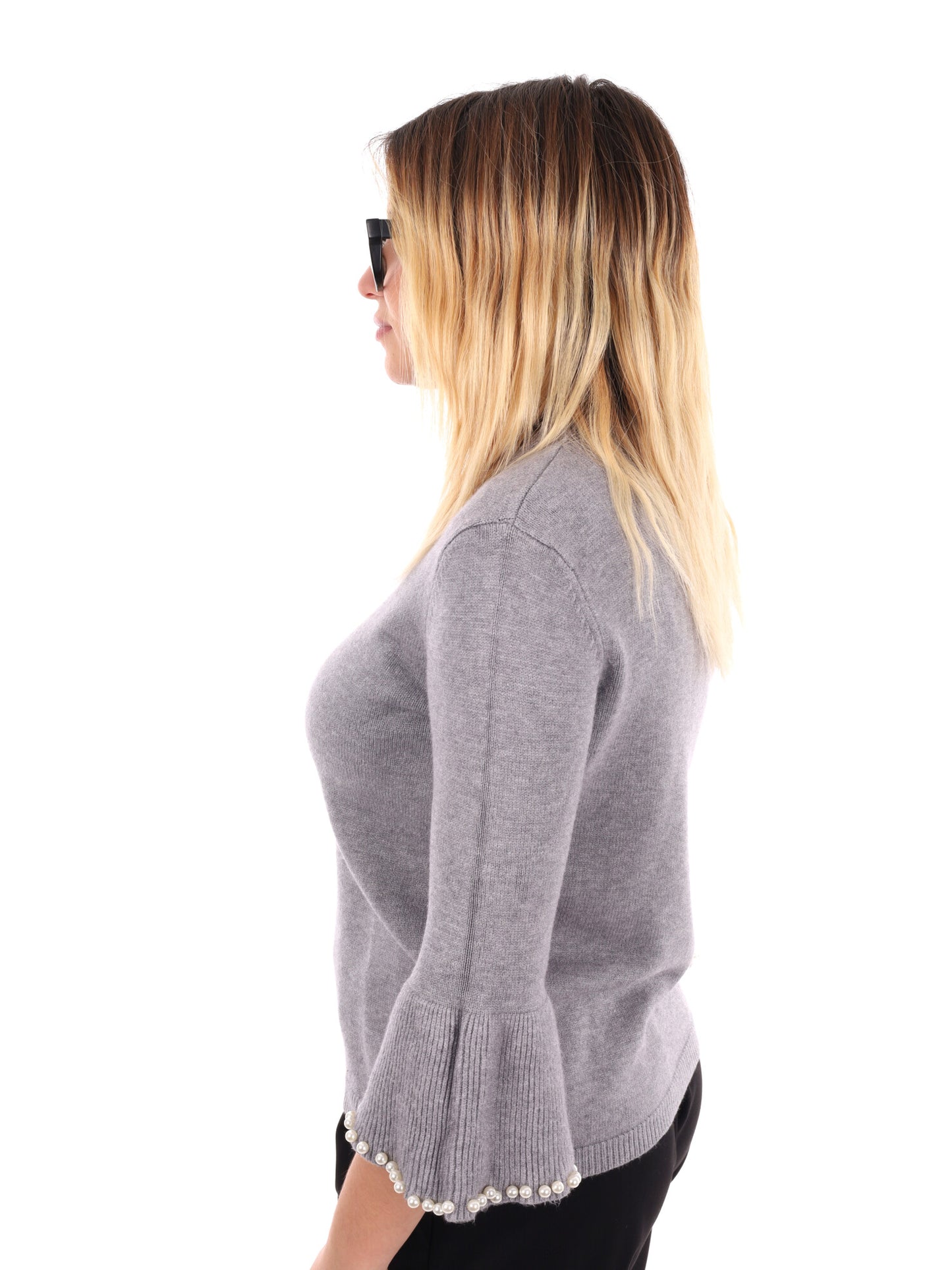 MAGLIA MANICA 3/4 MISS LOVE DA DONNA GRIGIO