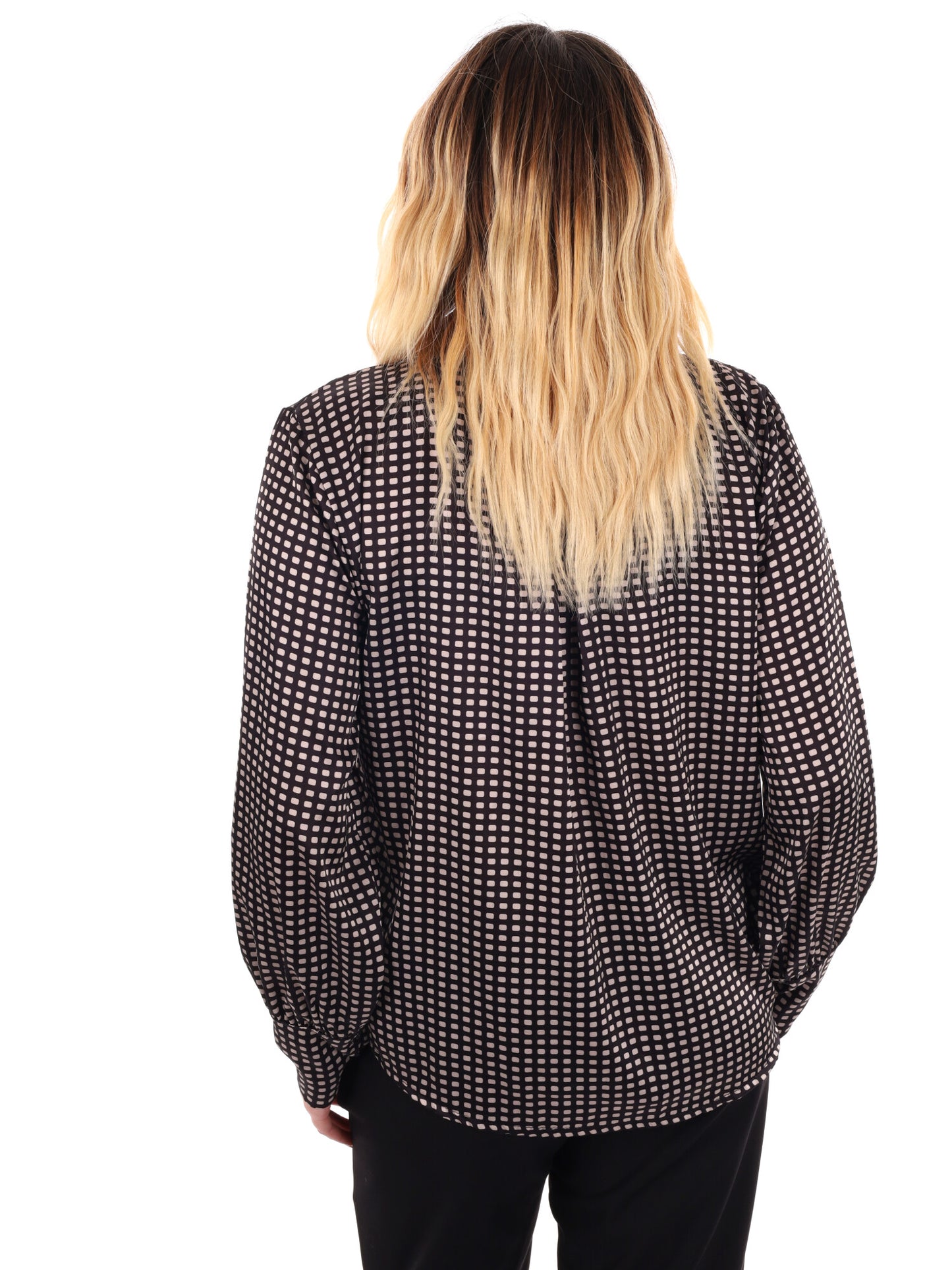 CAMICA CON VOLANT MISS LOVE DA DONNA NERO