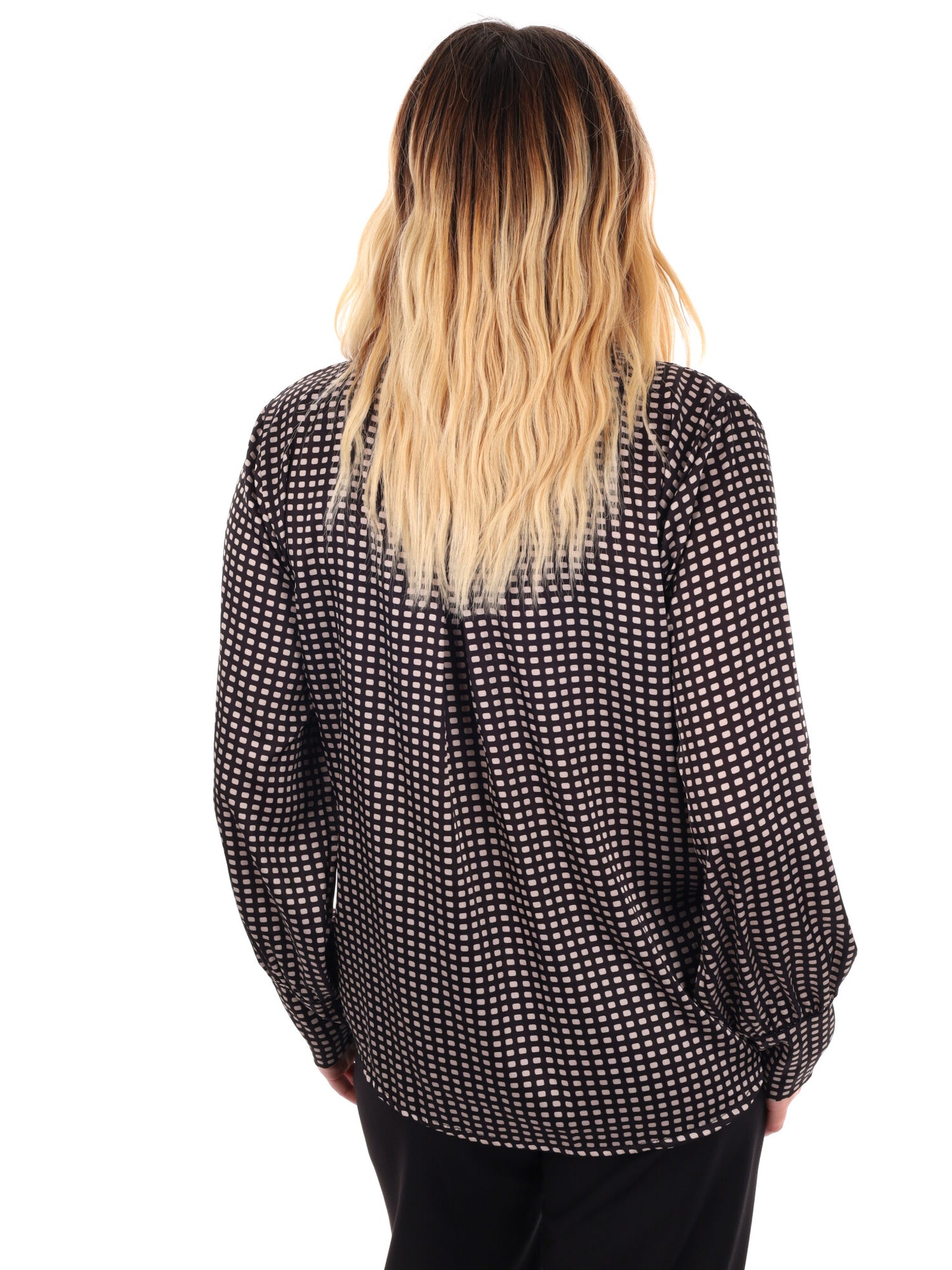 CAMICA CON VOLANT MISS LOVE DA DONNA NERO