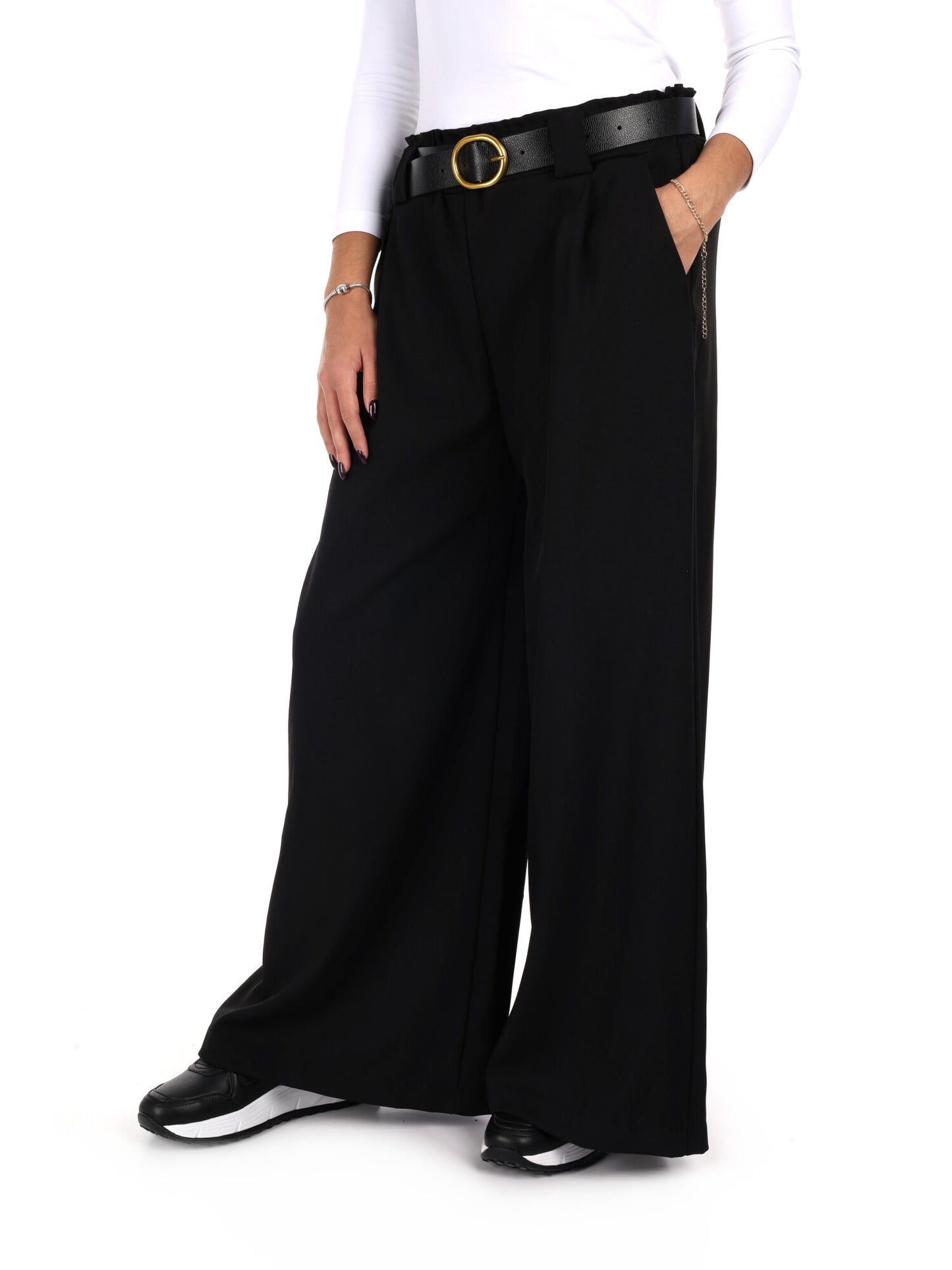 PANTAPALAZZO MISS LOVE DA DONNA NERO