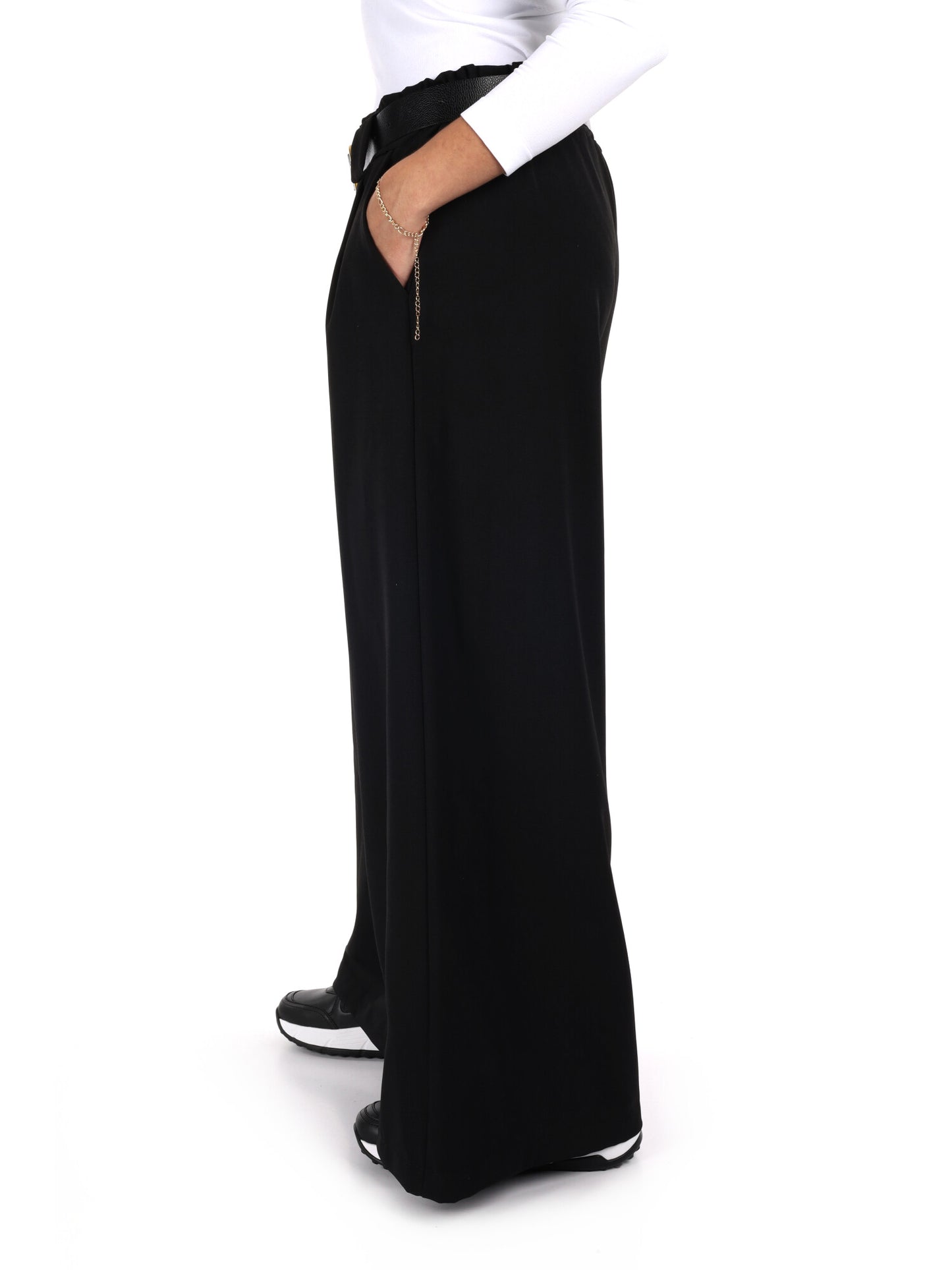 PANTAPALAZZO MISS LOVE DA DONNA NERO