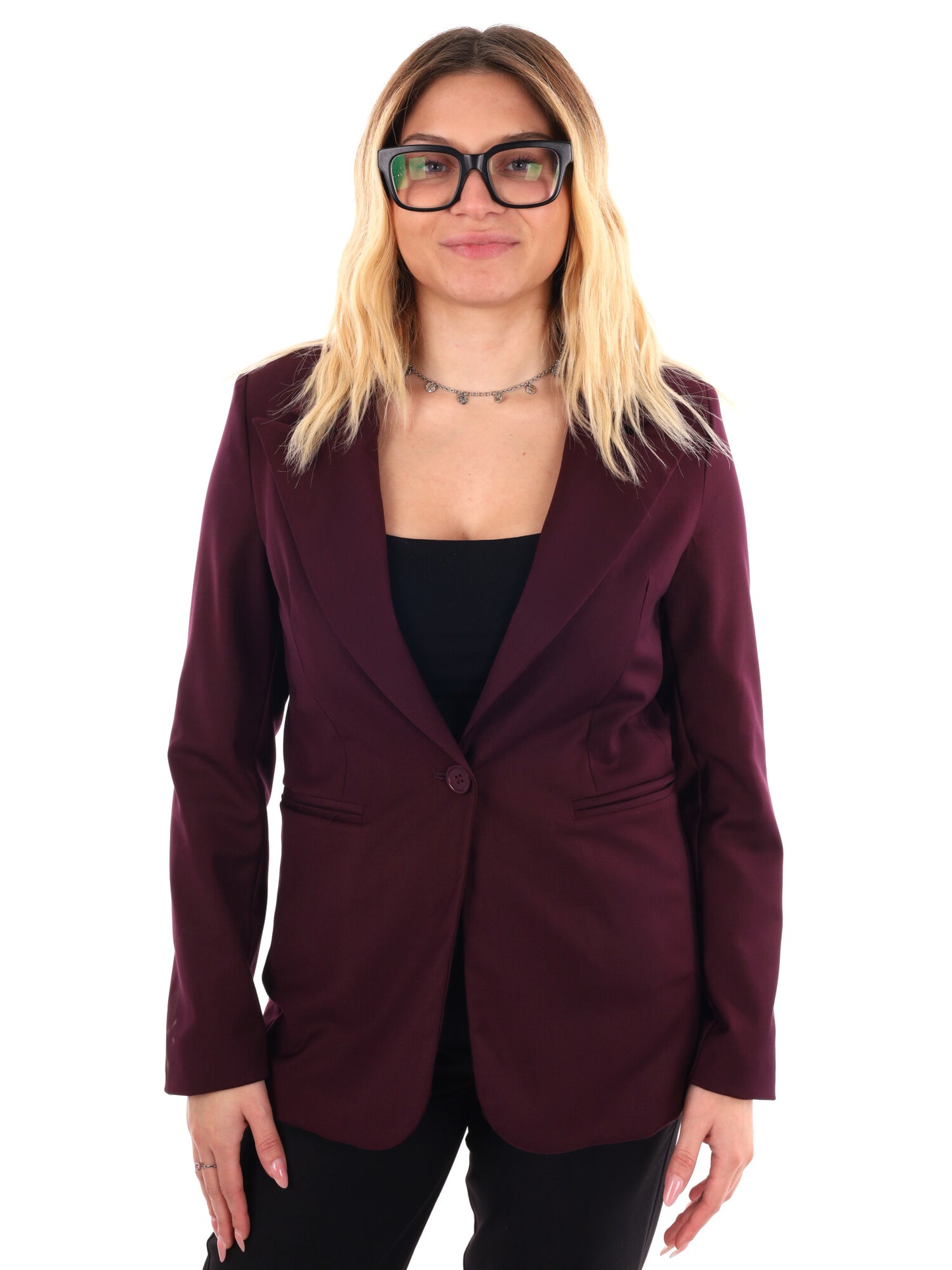 BLAZER CON REVER A LANCIA MISS LOVE DA DONNA BORDEAUX