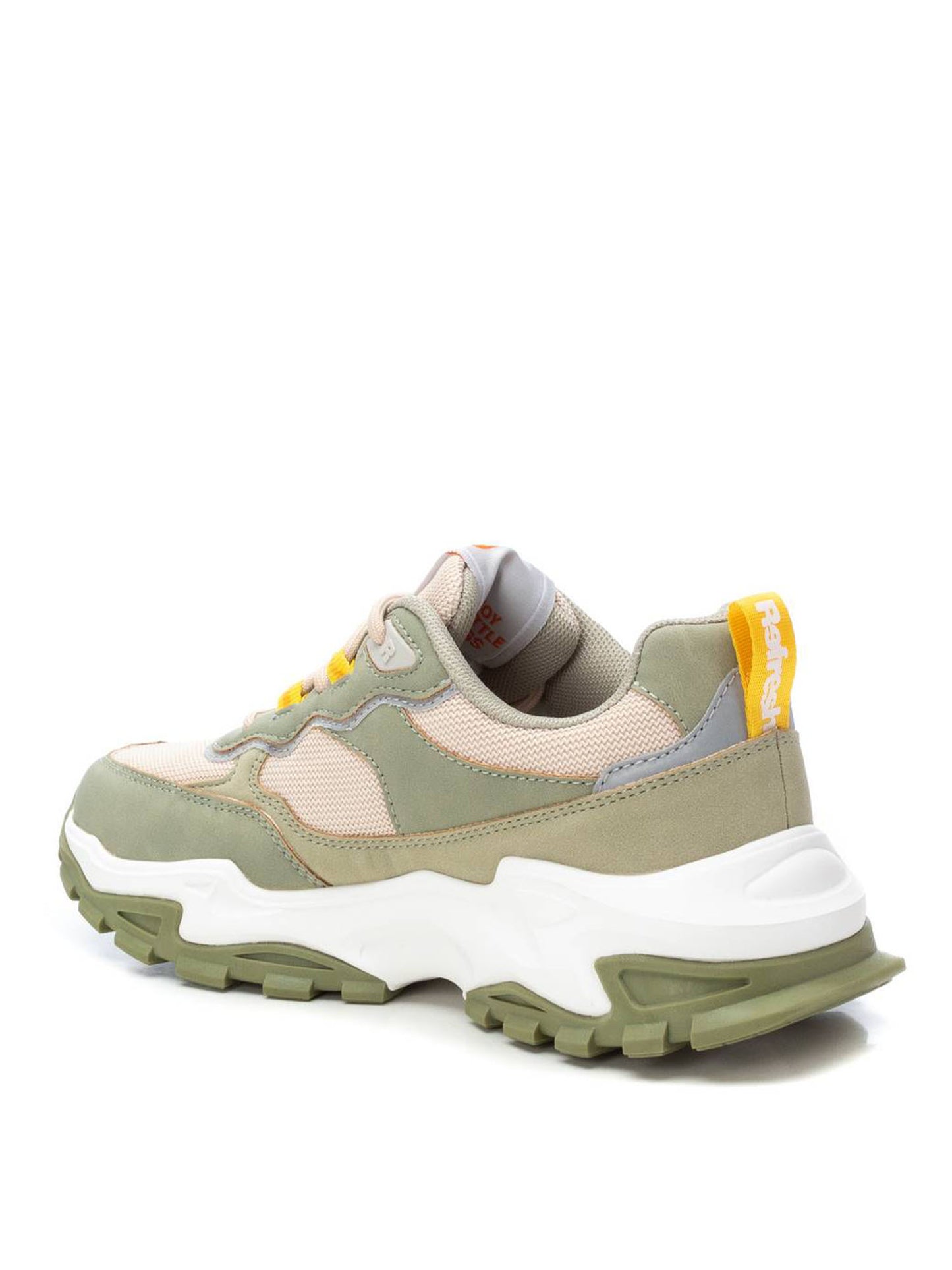 Sneakers basse Refresh donna in kaki dallo stile casual e contemporaneo