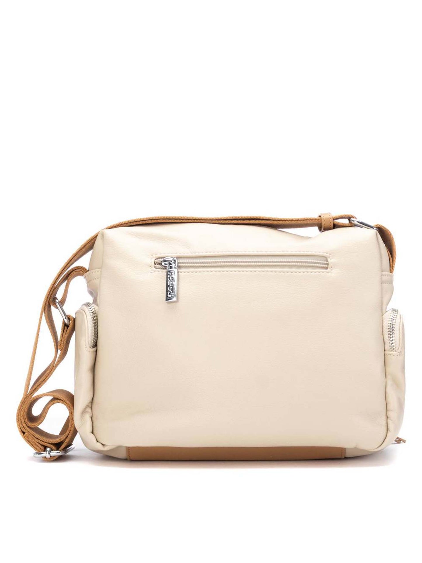 Borsa a tracolla donna in similpelle beige Refresh elegante e funzionale