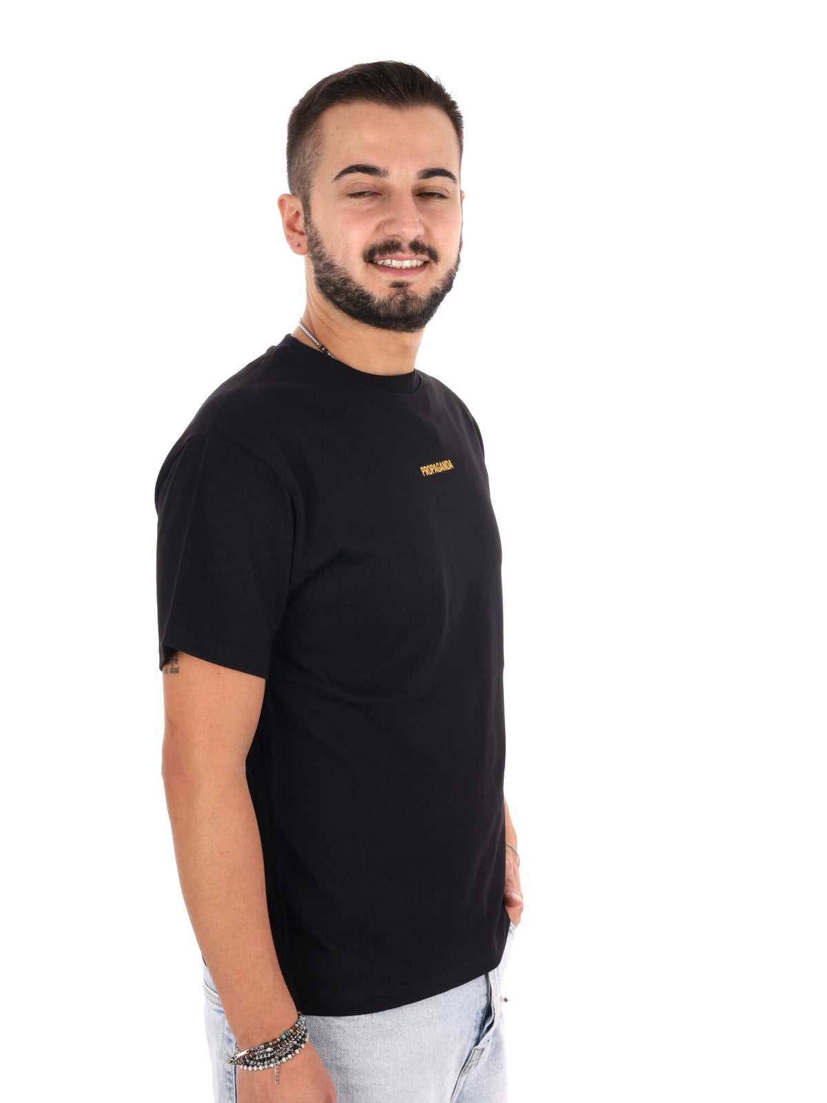Propaganda 26FWPRTS953 BLACK, t-shirt da uomo nera
