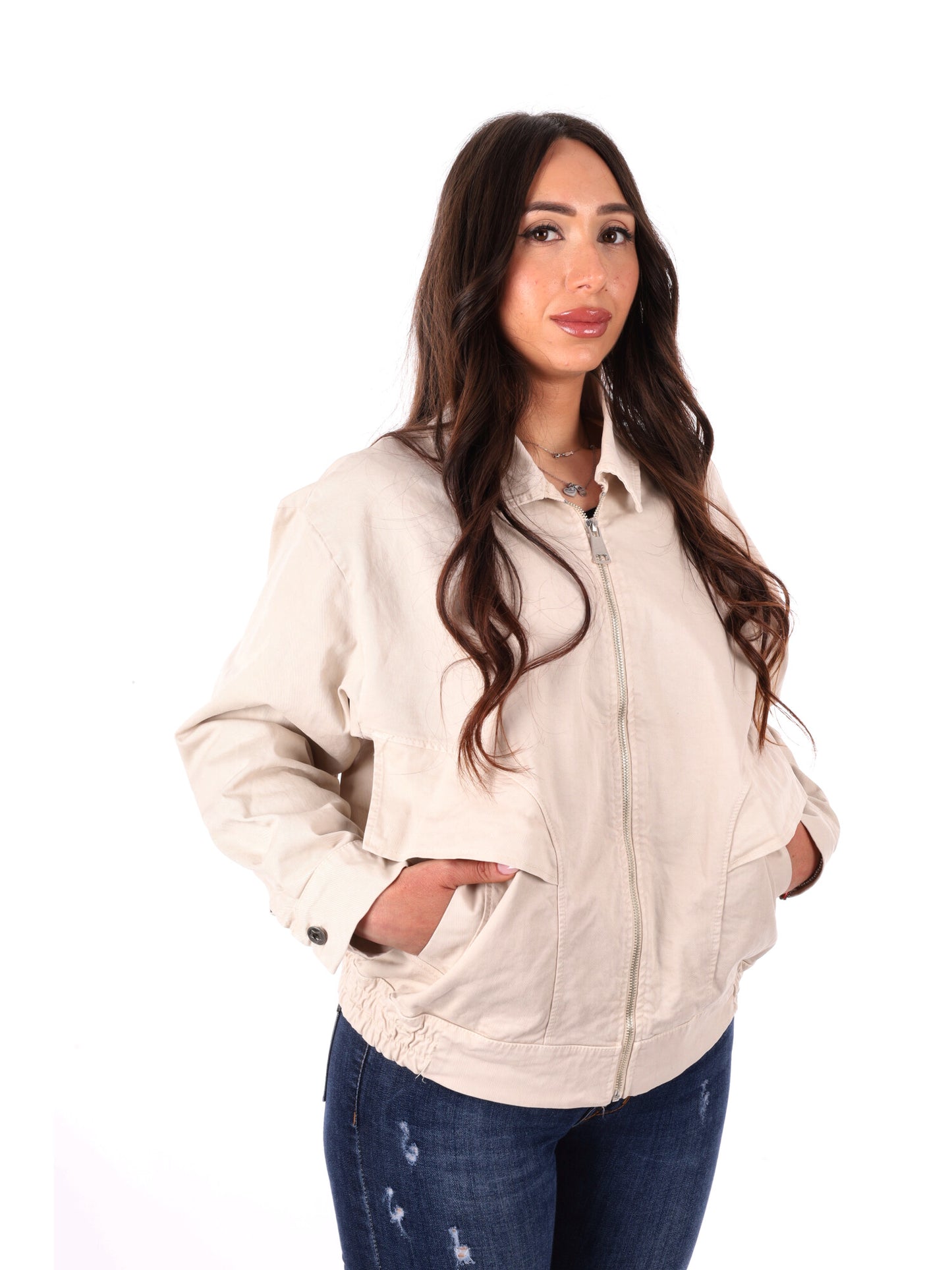 Miss Love giubbino leggero beige da donna per la primavera
