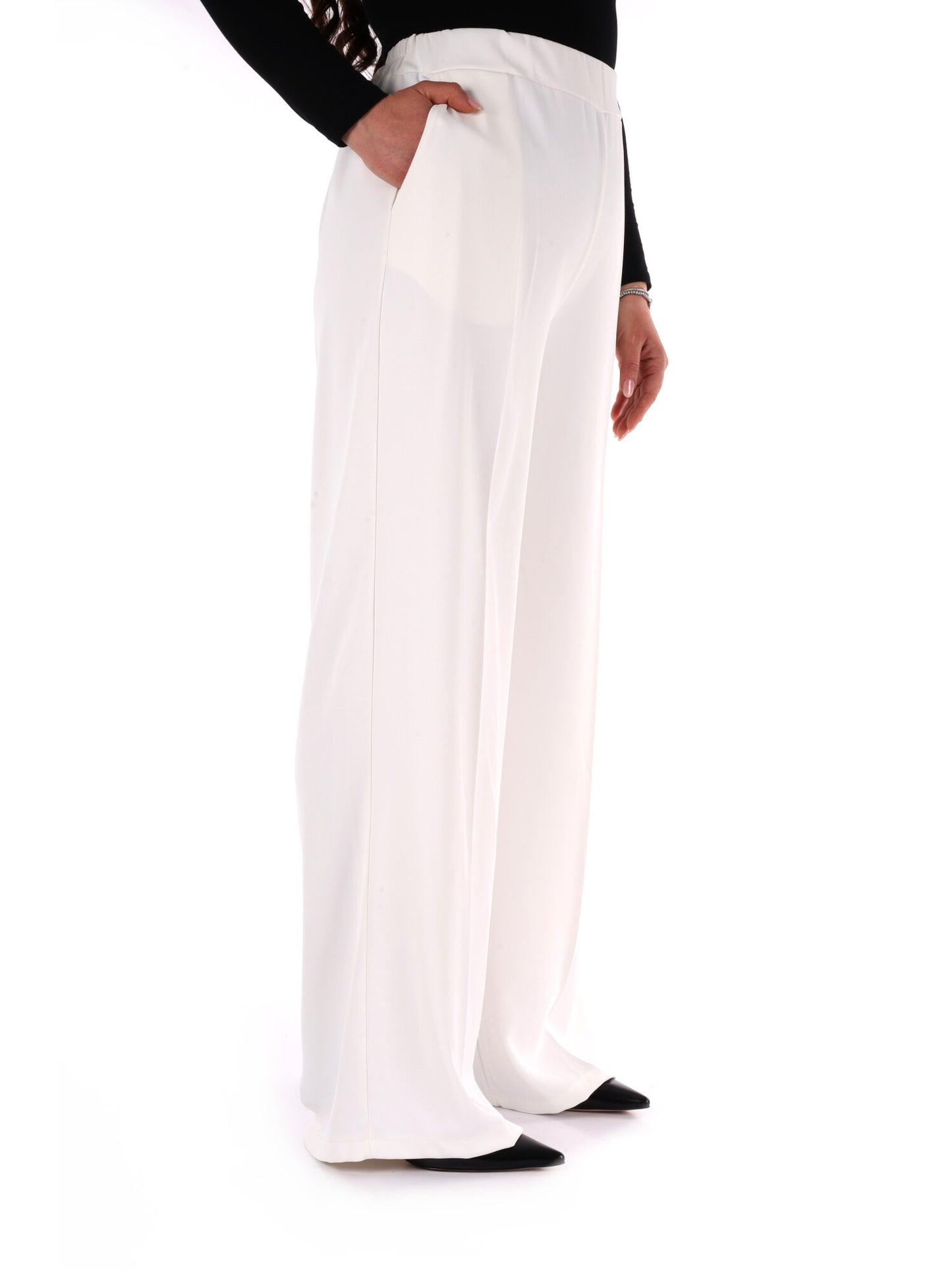 Pantaloni bianchi Miss Love da donna, eleganti e versatili per primavera