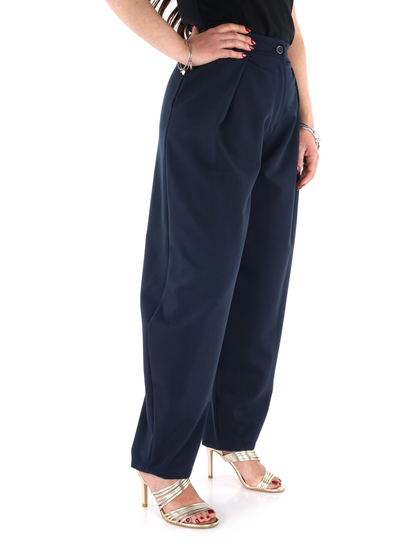 Pantaloni donna Miss Love in blu per primavera estate