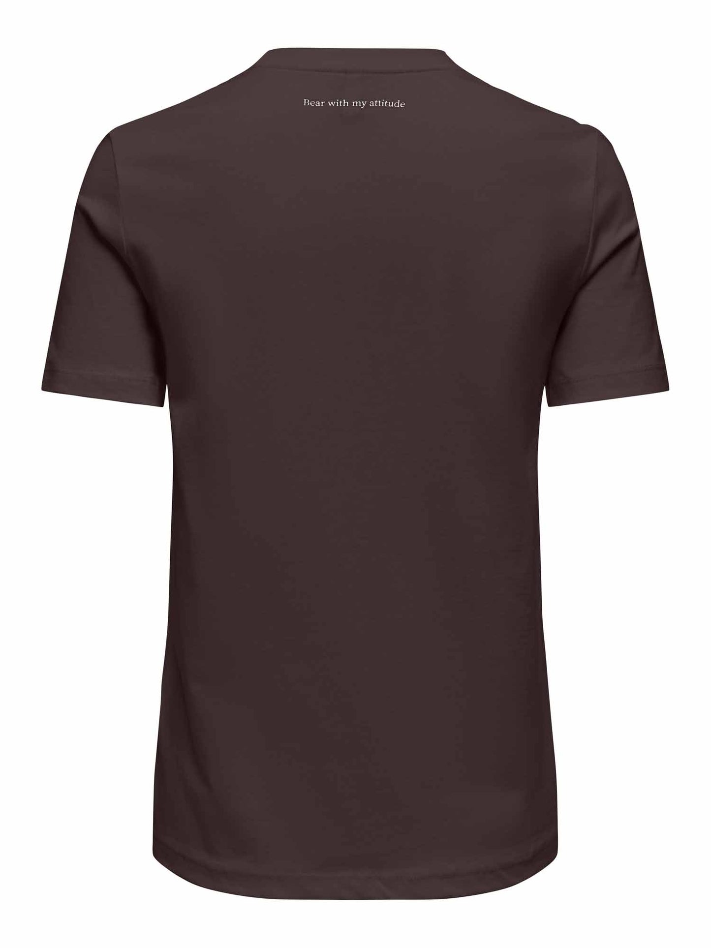 Only Teresa, t-shirt maniche corte da donna marrone