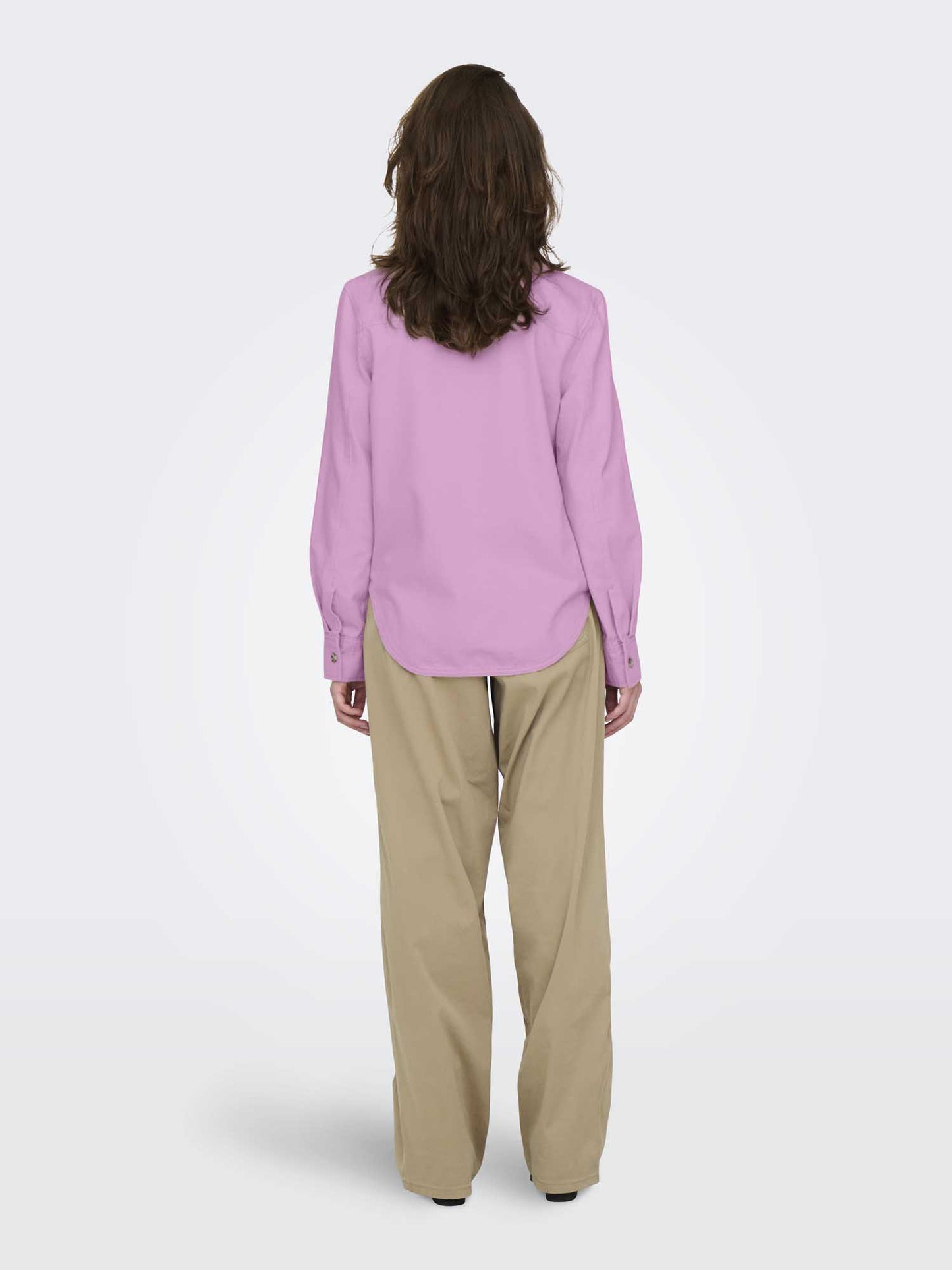 ONLY SILLA L/S FITTE - FUXIA