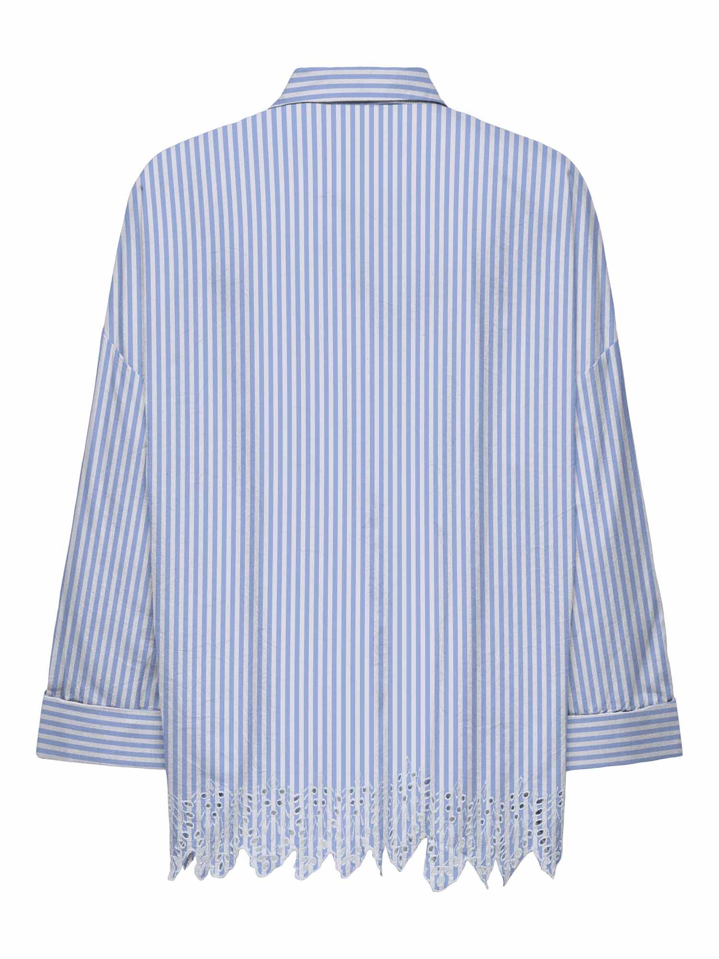 Only Graces, camicia azzurra da donna dal design femminile