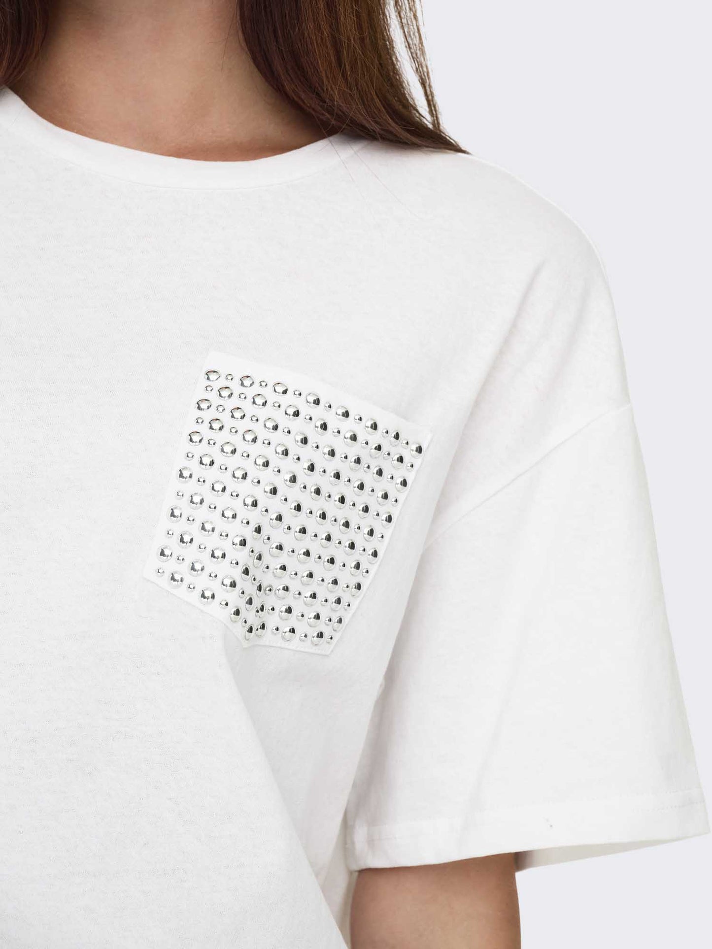T-shirt Onlterza di Only a maniche corte bianca da donna