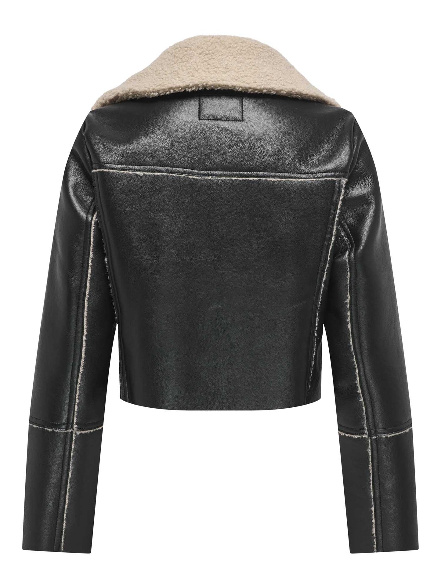 GIACCA CROP DORA BONDED ONLY DA RAGAZZA NERO