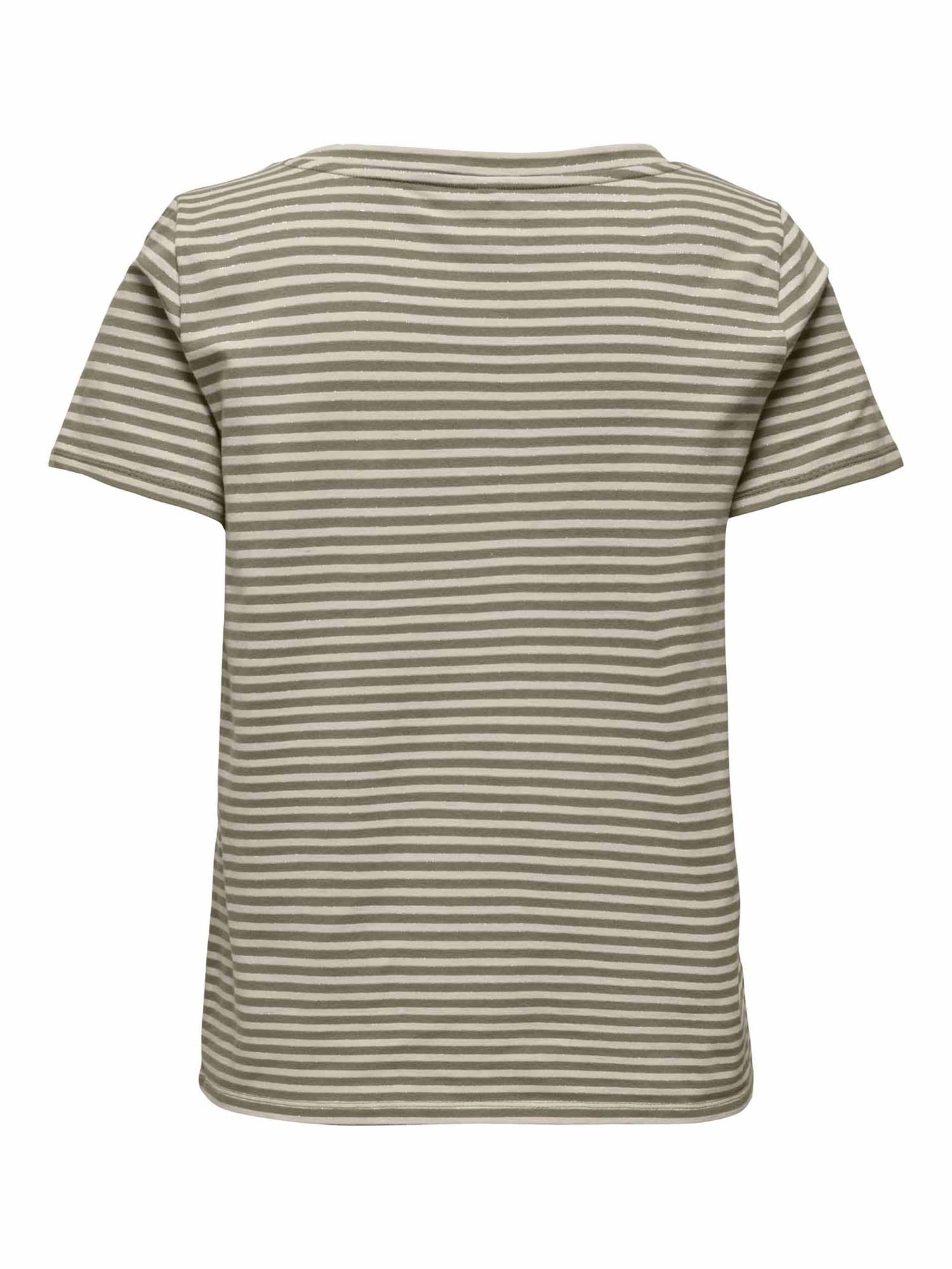 Only Venus Merma, t-shirt beige a maniche corte da donna