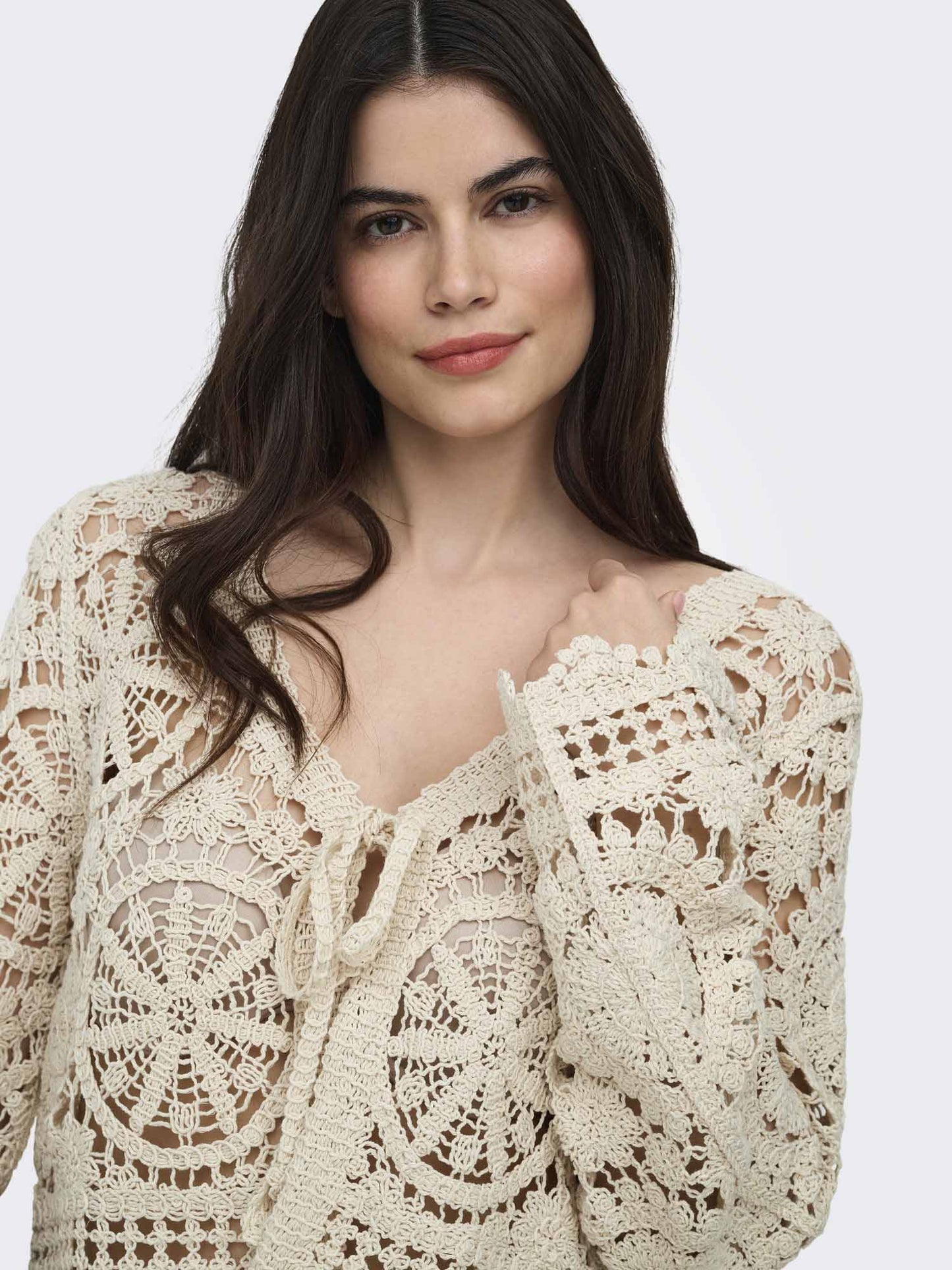 Maglia donna Only Waterly panna elegante e versatile