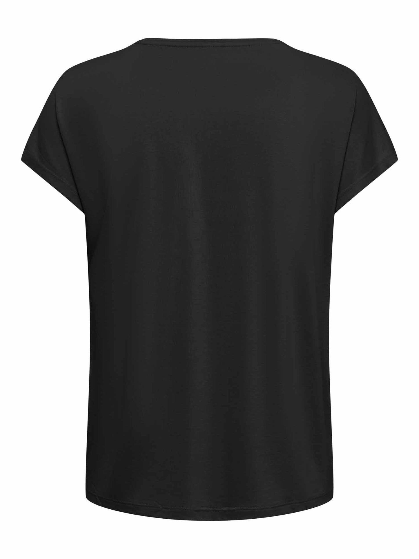 T-shirt maniche corte Hannah, essenziale e femminile nera da donna