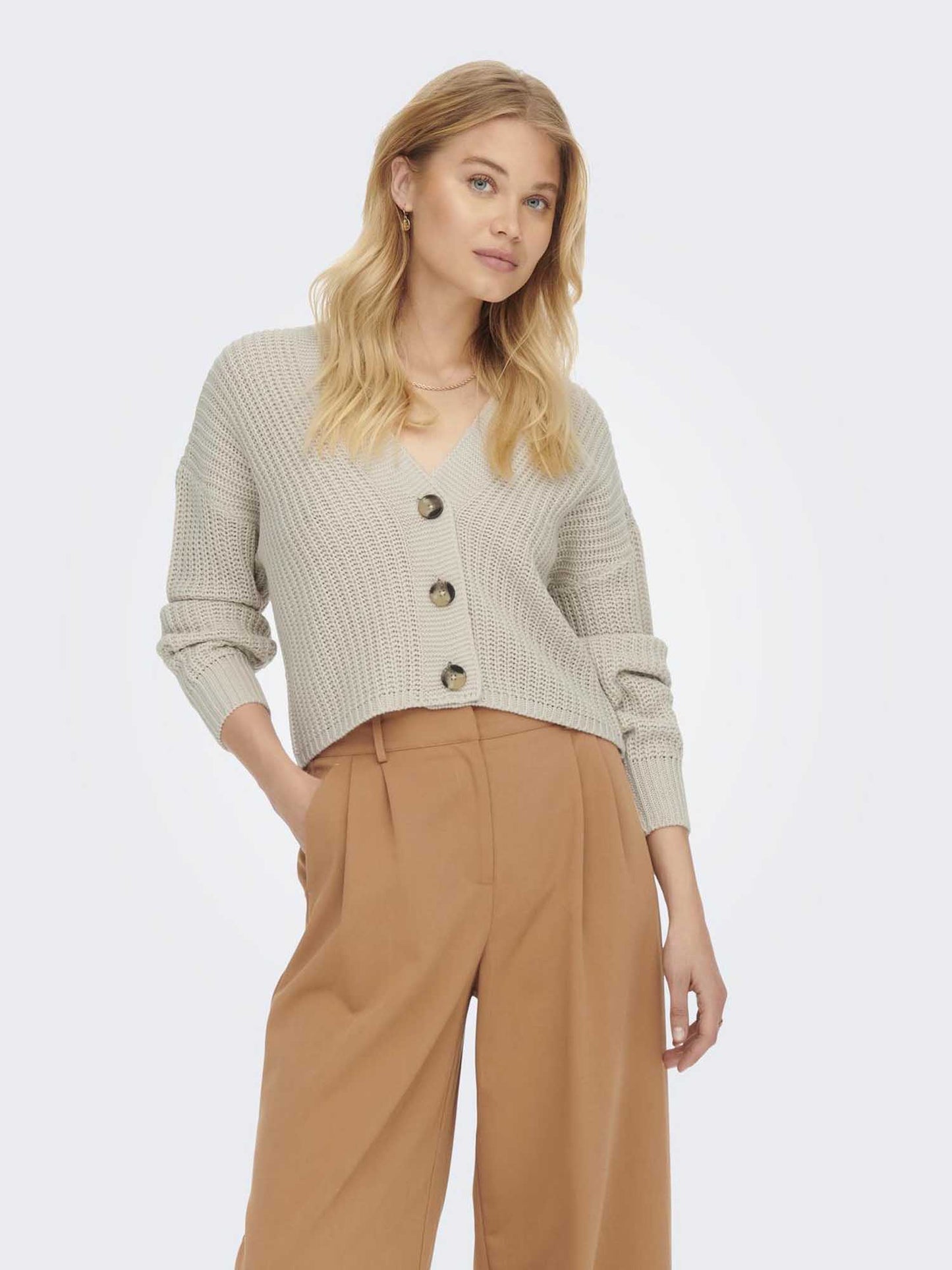 ONLY CAROL NICE L/S - BEIGE