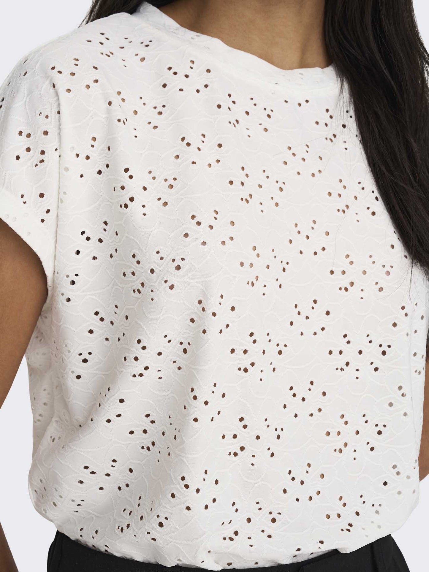 T-shirt Smilla maniche corte da donna in bianco