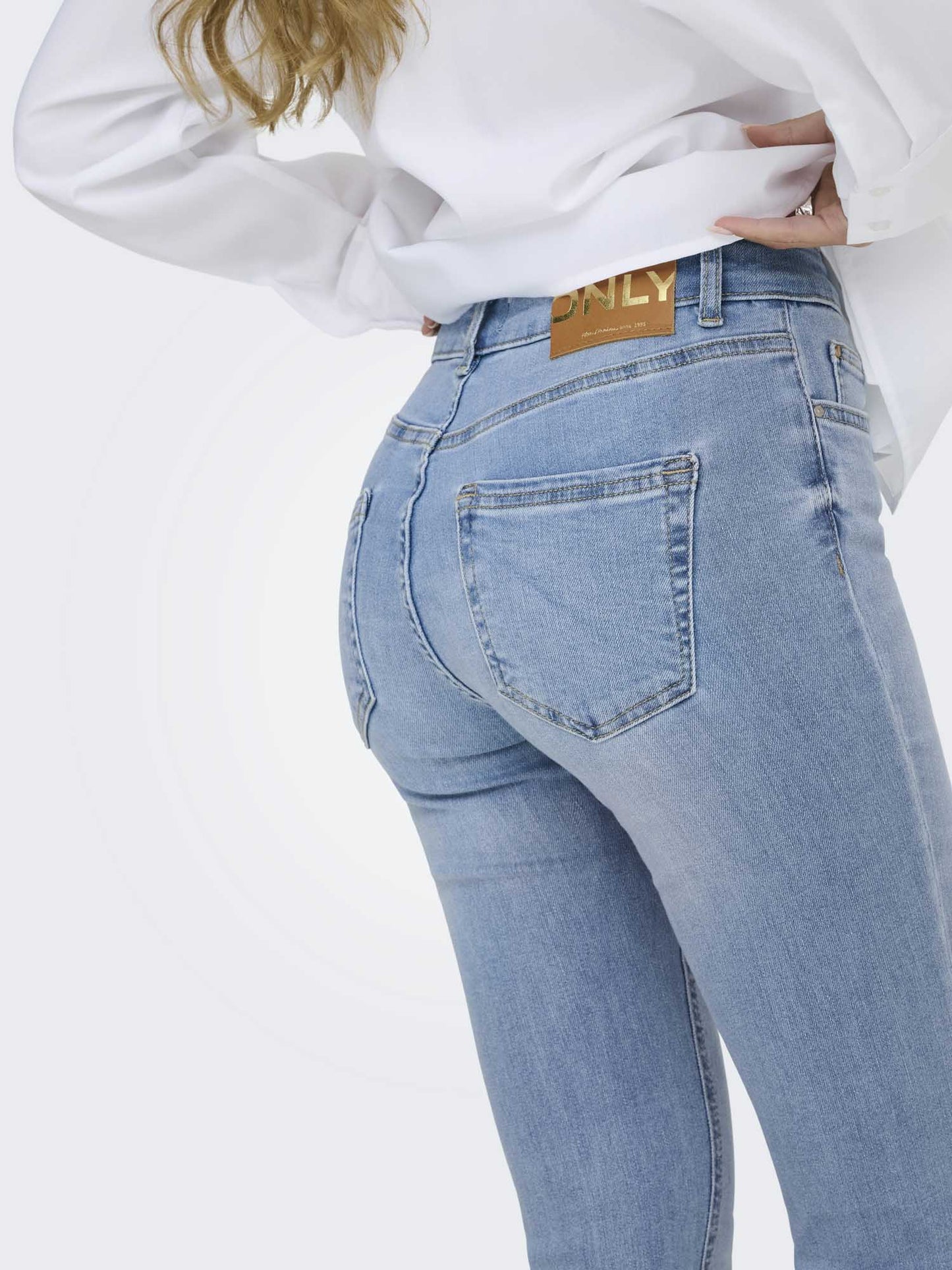 Only Noos Blush, jeans flared donna in denim chiaro