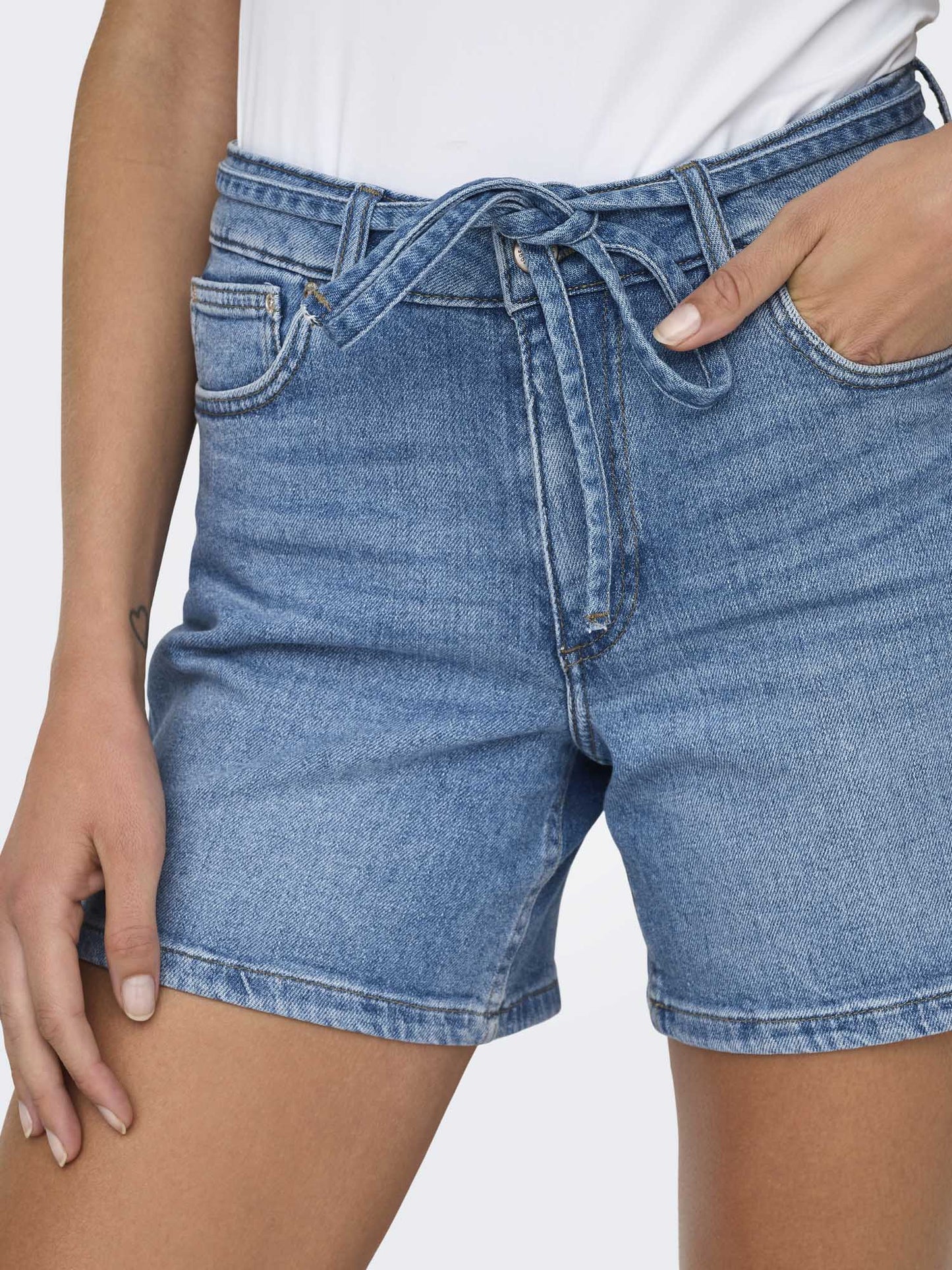 Shorts donna Only Gianna in denim blu medio
