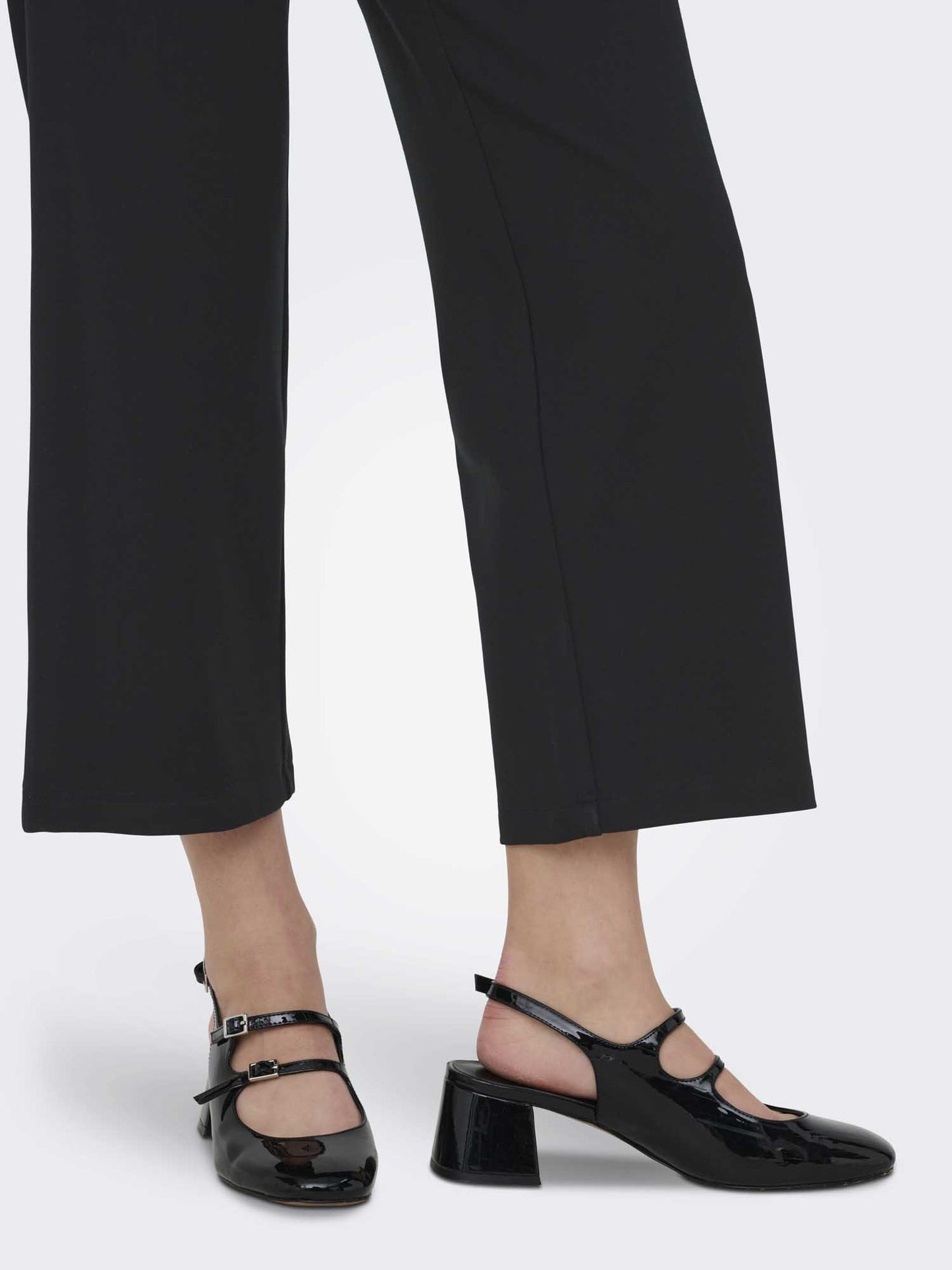 Pantaloni culotte Onlpoptrash Life dal taglio straight da Donna neri