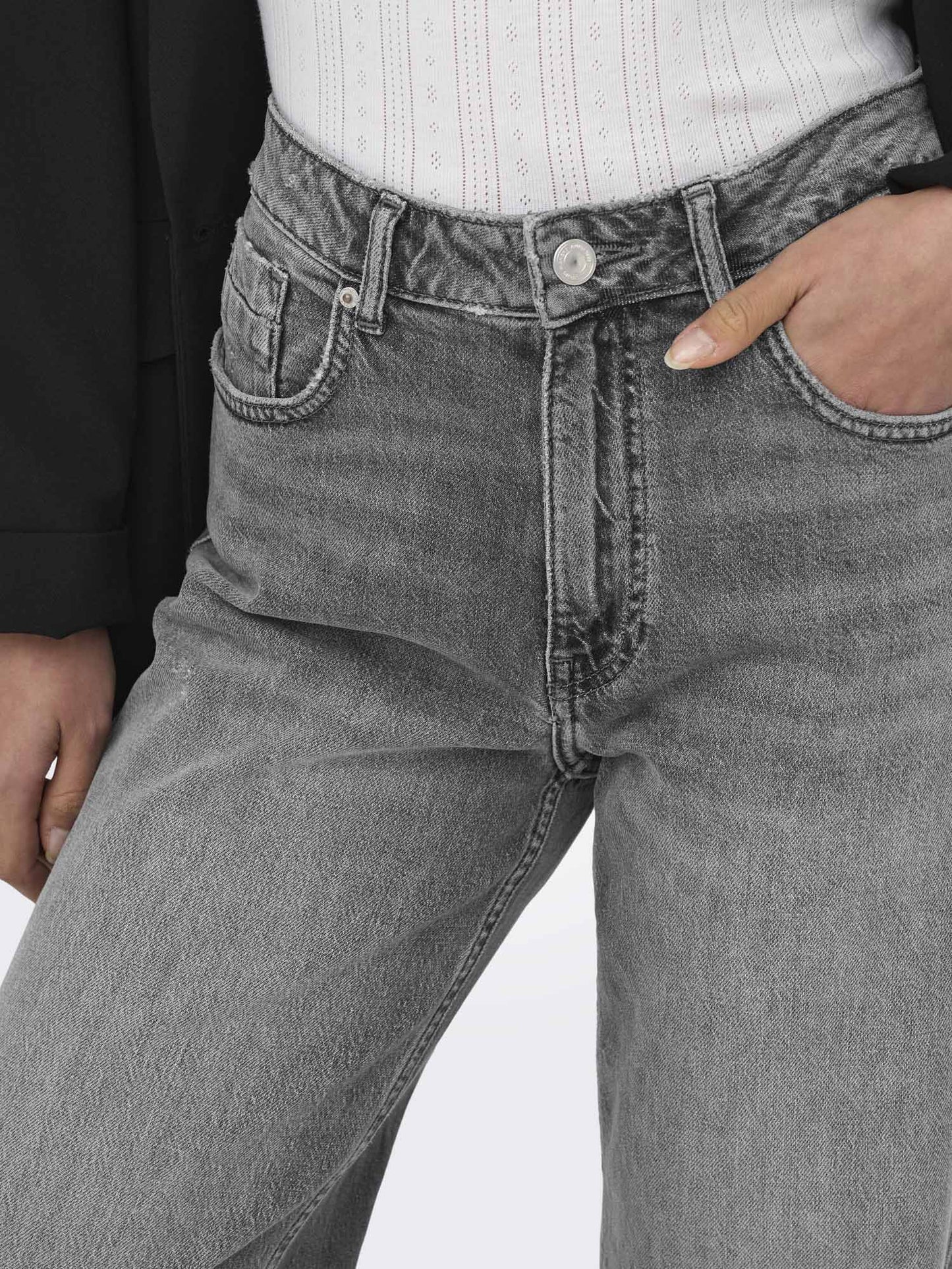 Only Onljuicy, jeans da donna grigio