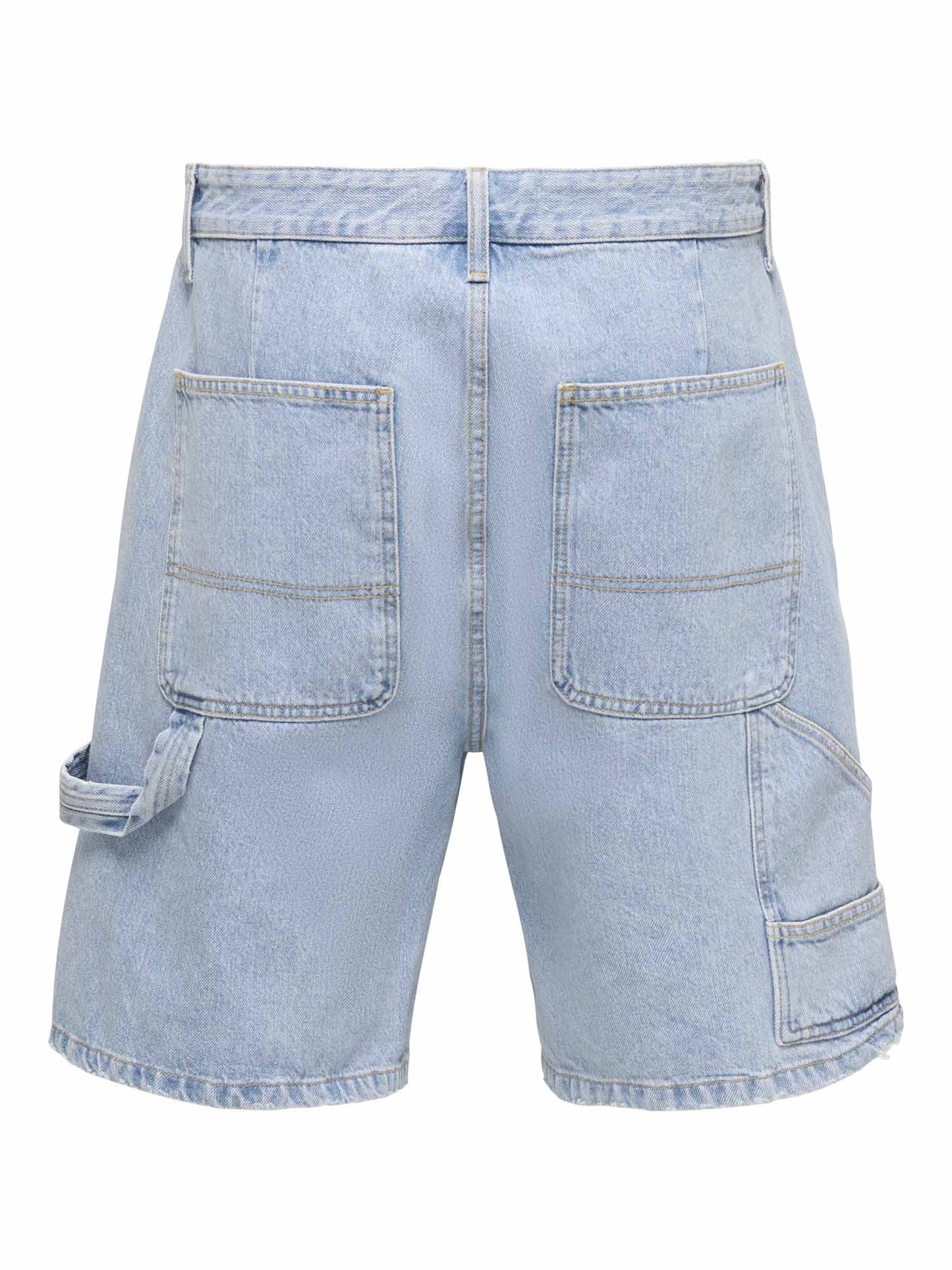 Only & Sons Fade, shorts uomo in denim chiaro